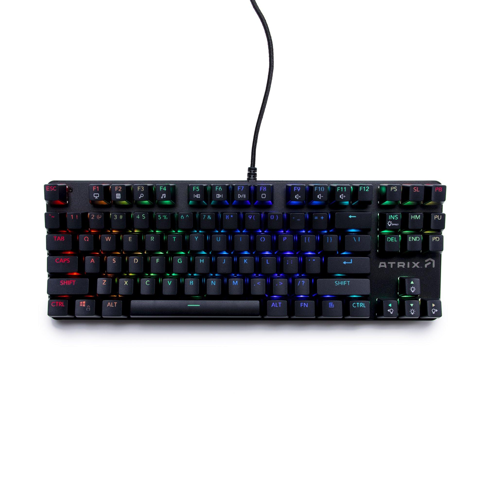 Atrix FPS Brown Switch Wired Mechnical Keyboard with RGB GameStop