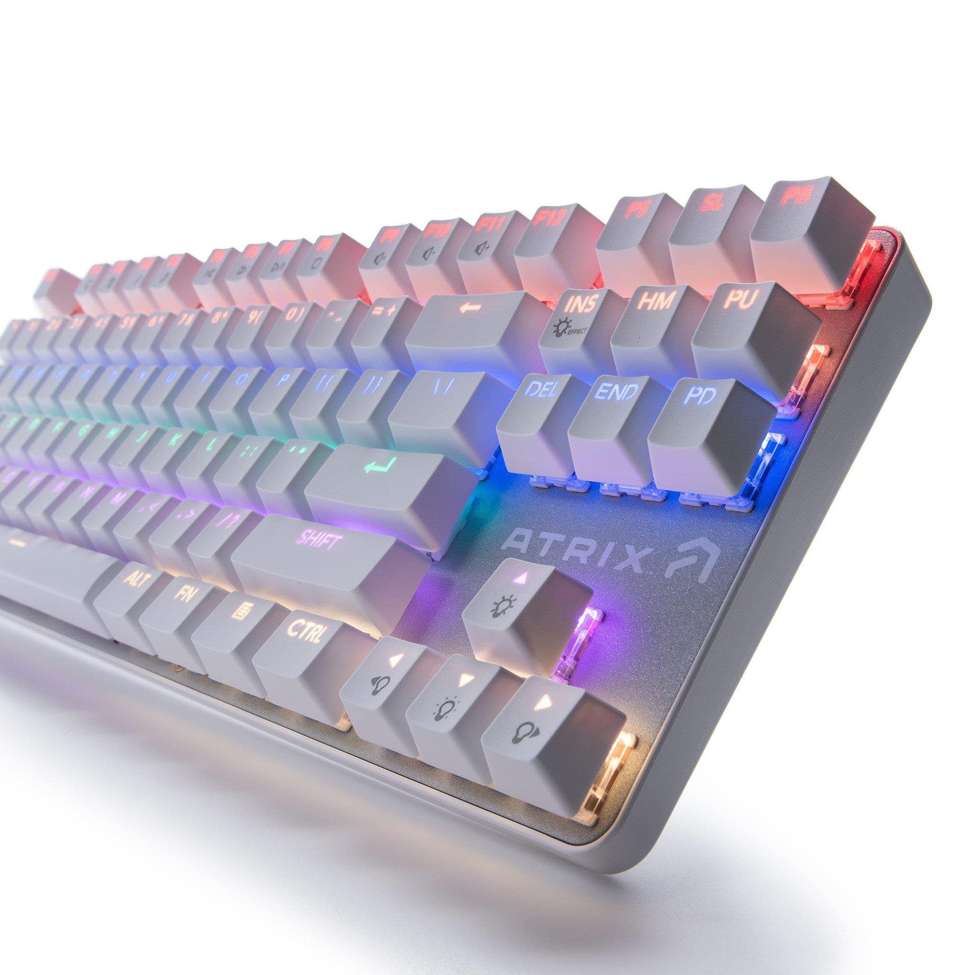Atrix FPS White RGB Keyboard PC GameStop