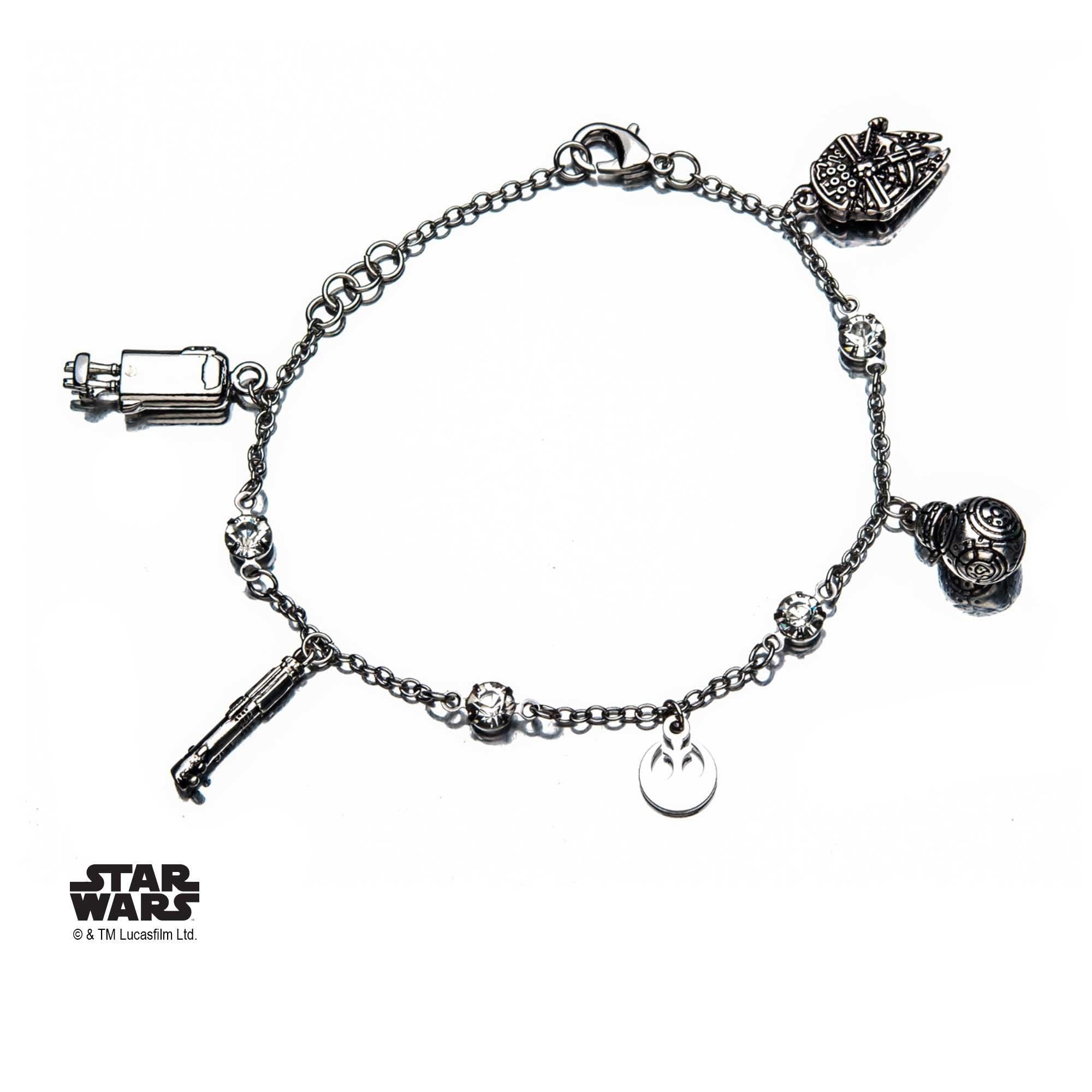 Star Wars Episode Viii The Last Jedi Rey Charm Bracelet Gamestop