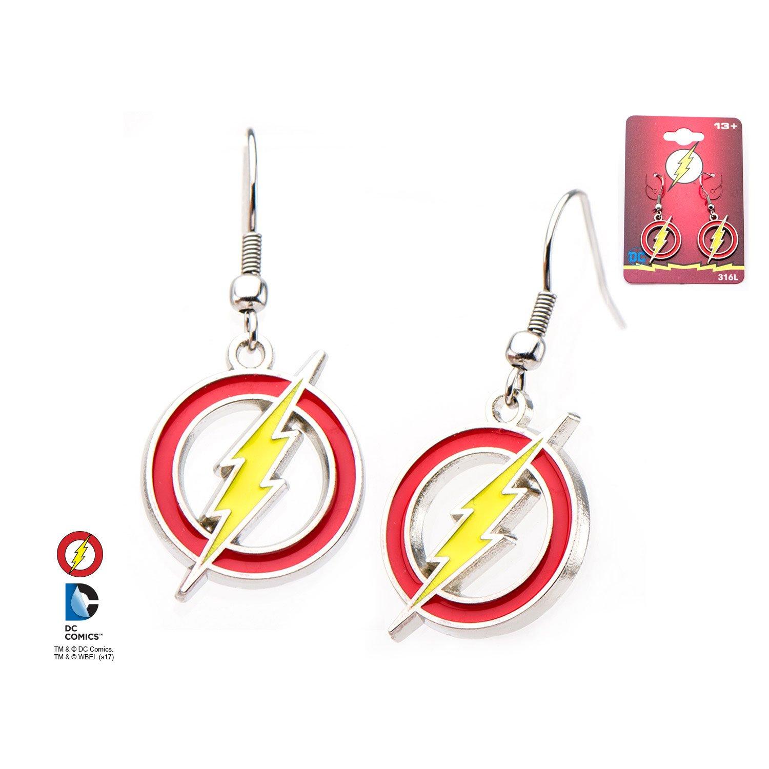 The Flash Logo Hook Earrings Gamestop
