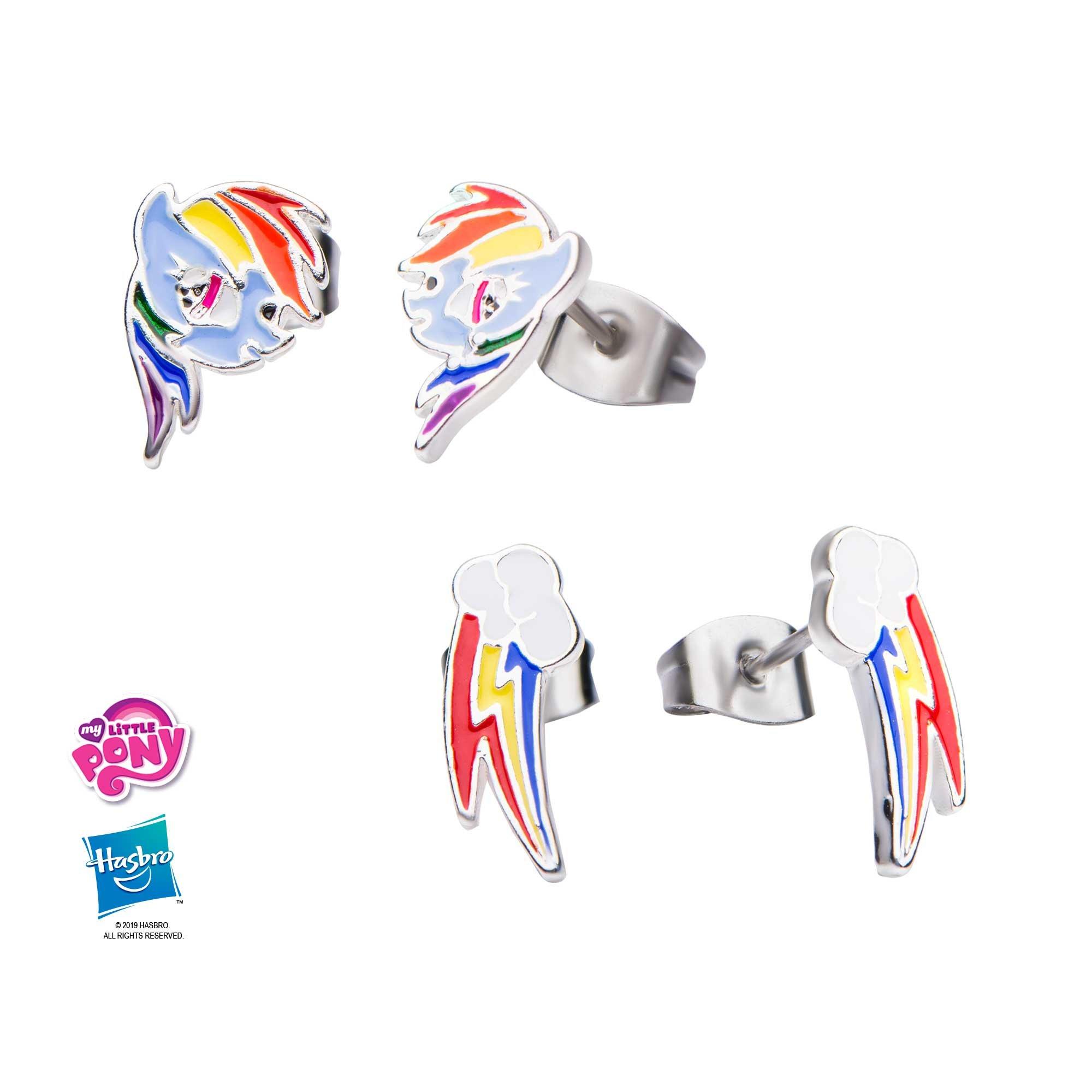 Download My Little Pony Friendship Is Magic Rainbow Dash Stud Earrings Set 2 Pack Gamestop