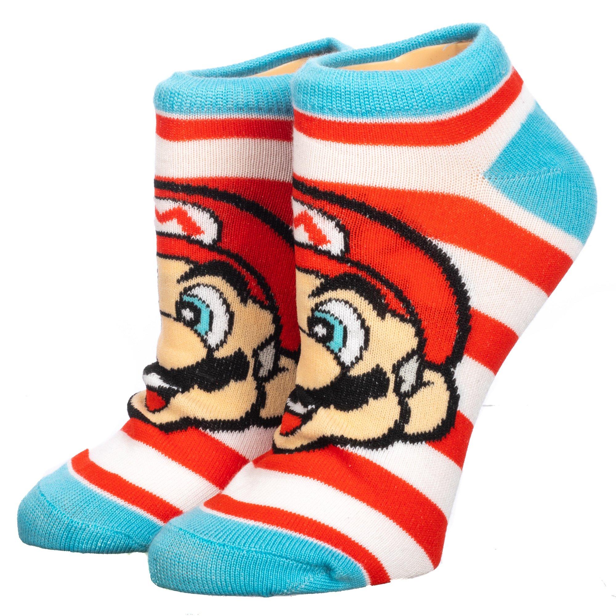 super-mario-bros-icons-ankle-socks-5-pack