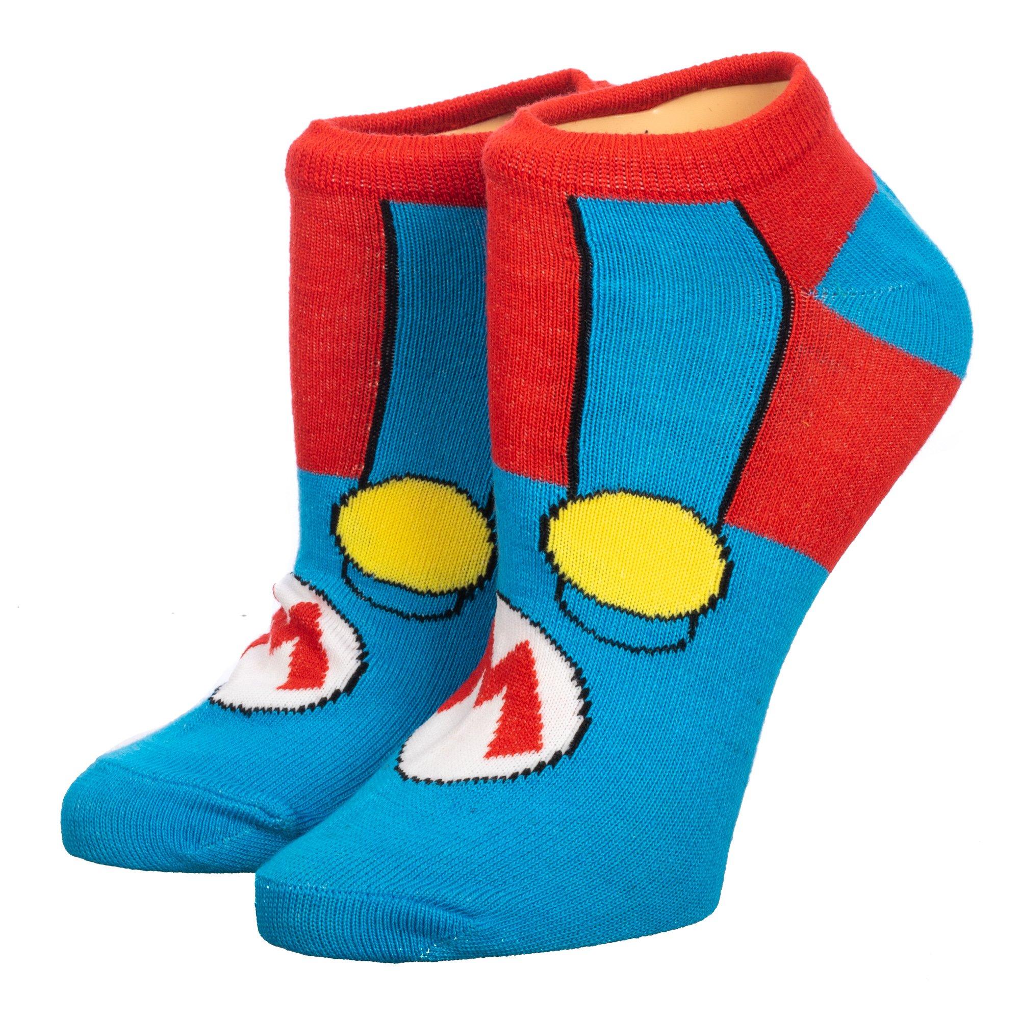 Super Mario Bros Icons Ankle Socks 5 Pack