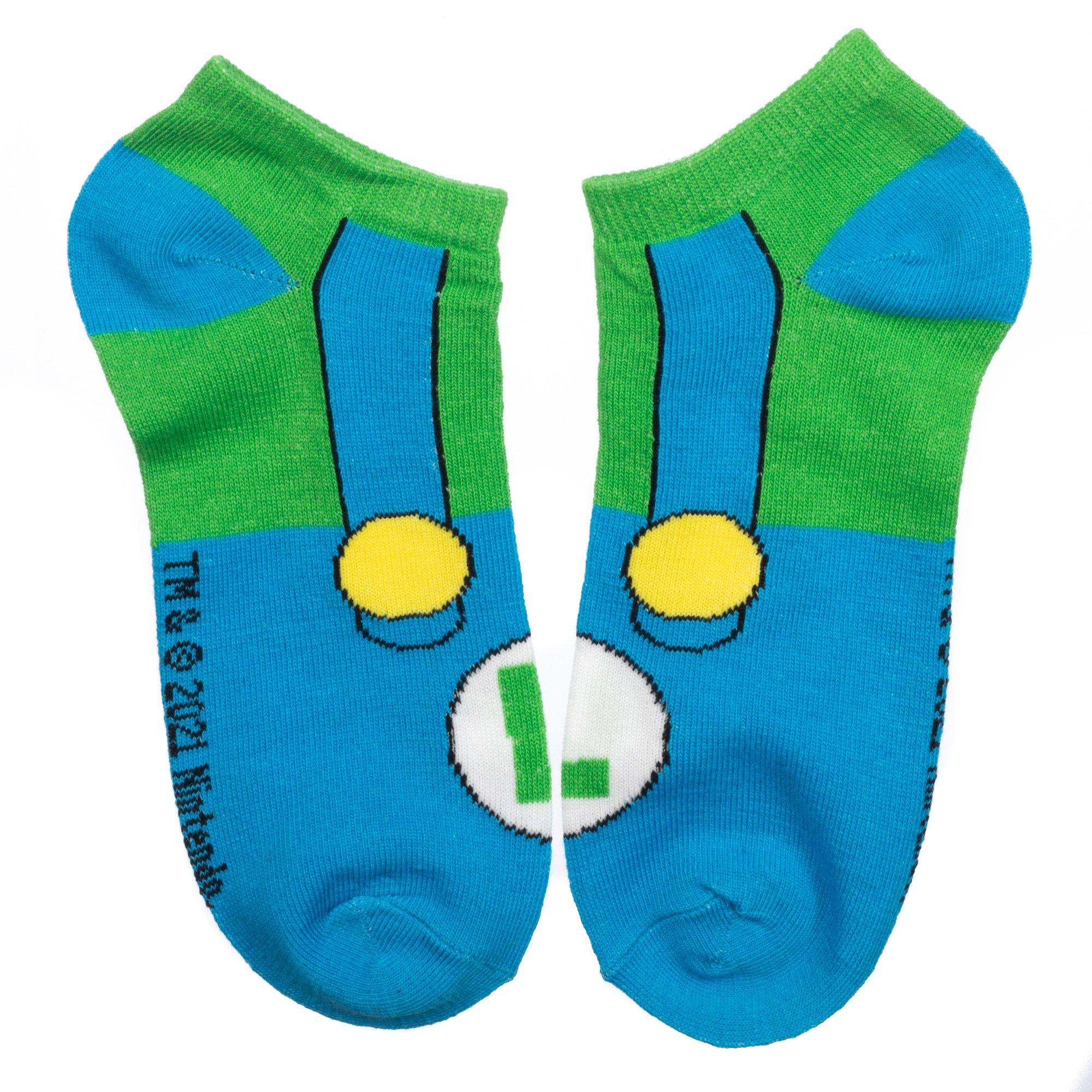 Super Mario Bros Icons Ankle Socks 5 Pack