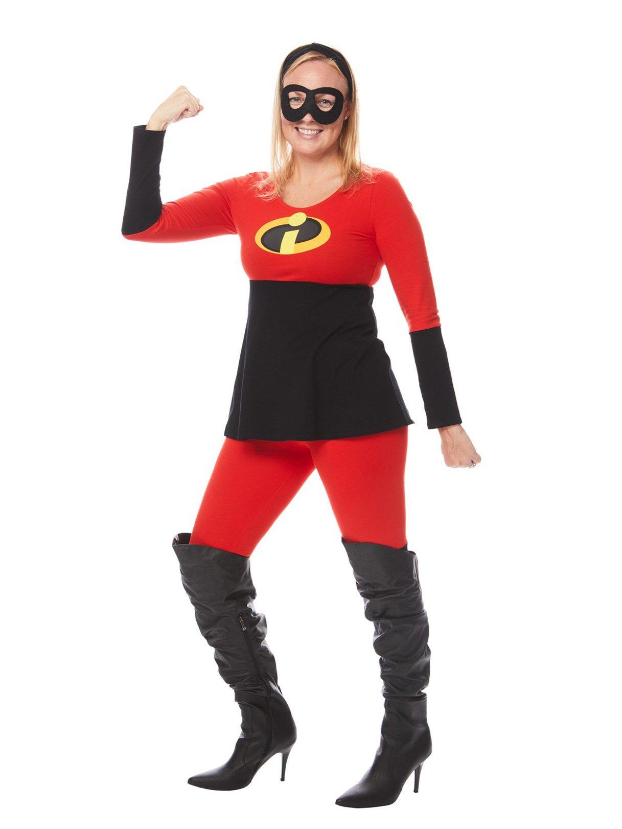 Disney The Incredibles Mrs.Incredible Adult Costume, Size: Medium, Rubie's Costume Company