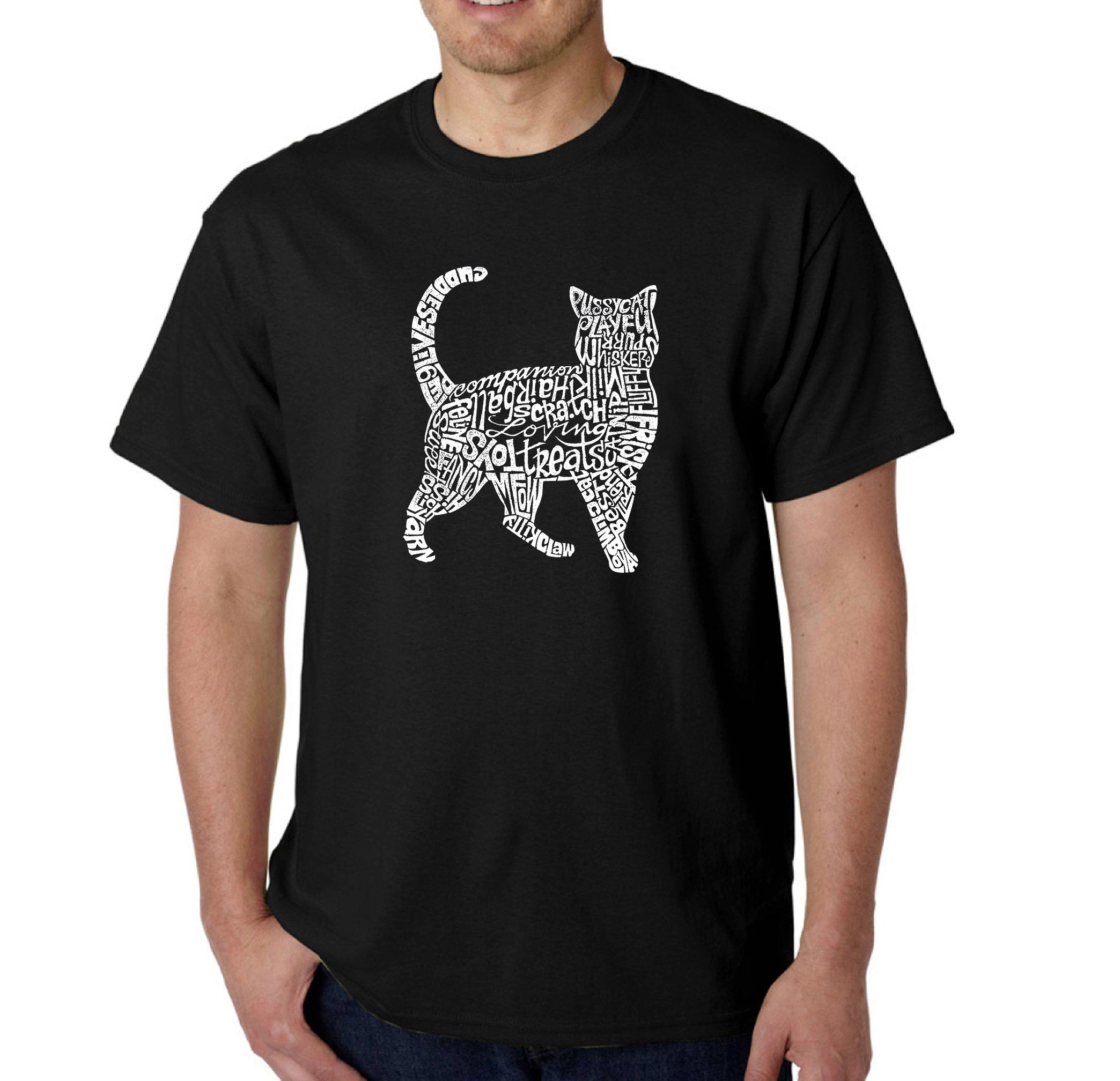 span hjælp universitetsstuderende Cat Themed Words Cat Word Art T-Shirt | GameStop