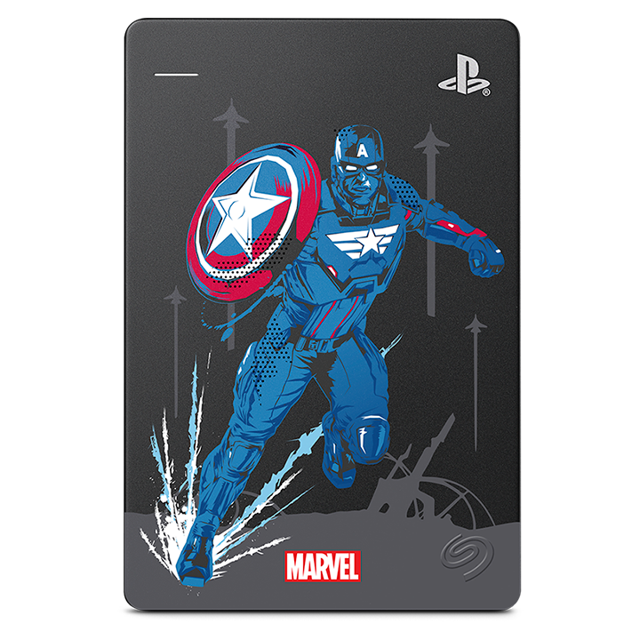 list item 2 of 7 Marvel's Avengers Captain America Special Edition Game Drive 2TB for PlayStation 4 GameStop Exclusive
