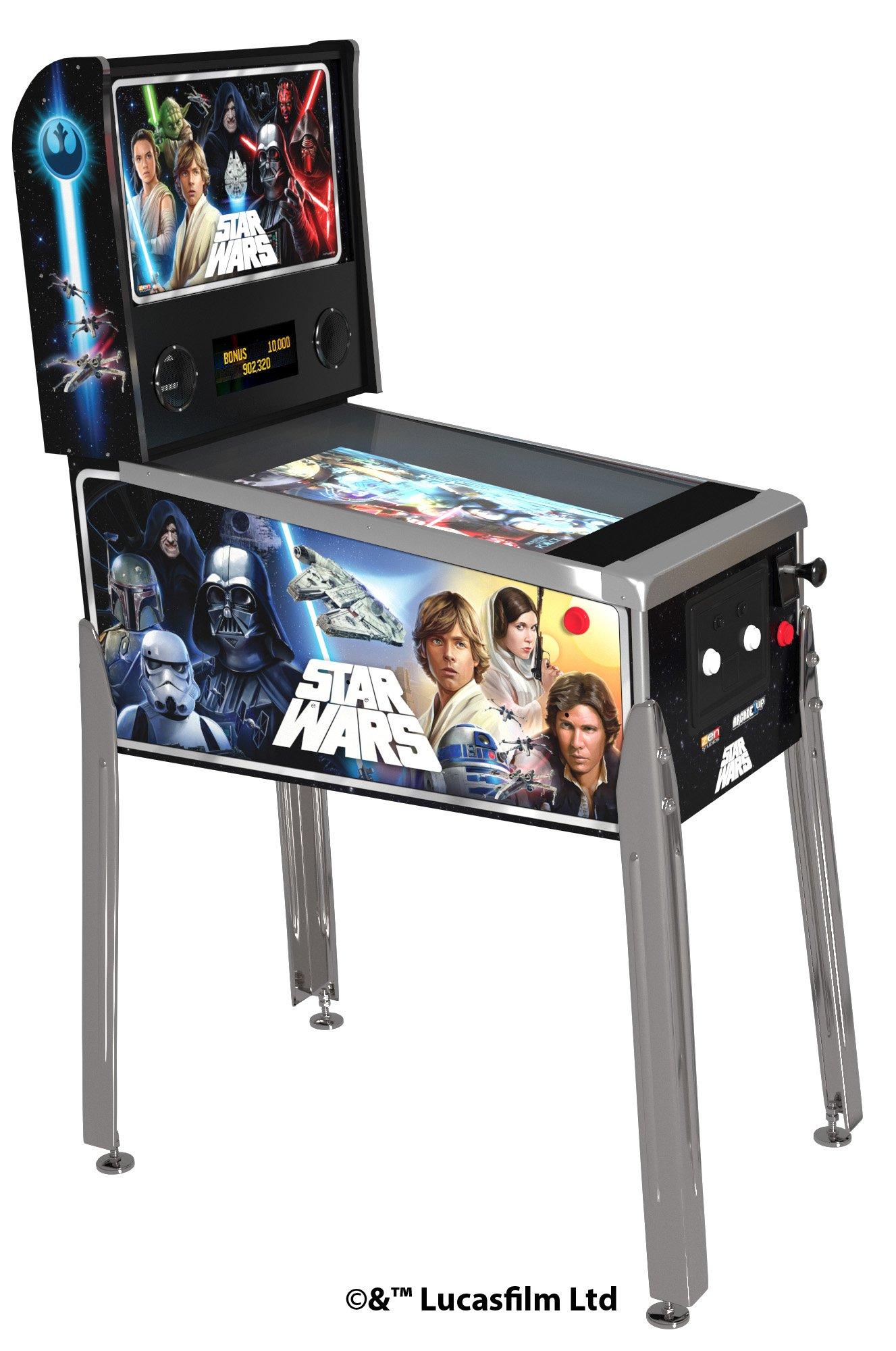 list item 1 of 2 Arcade1Up Star Wars Pinball Machine