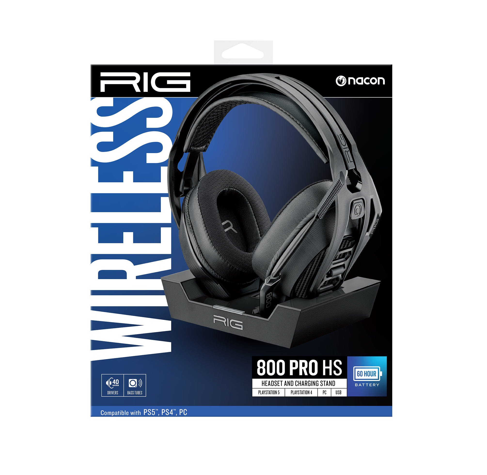 RIG 800 PRO HS Wireless Headset with Base for PlayStation 4 and