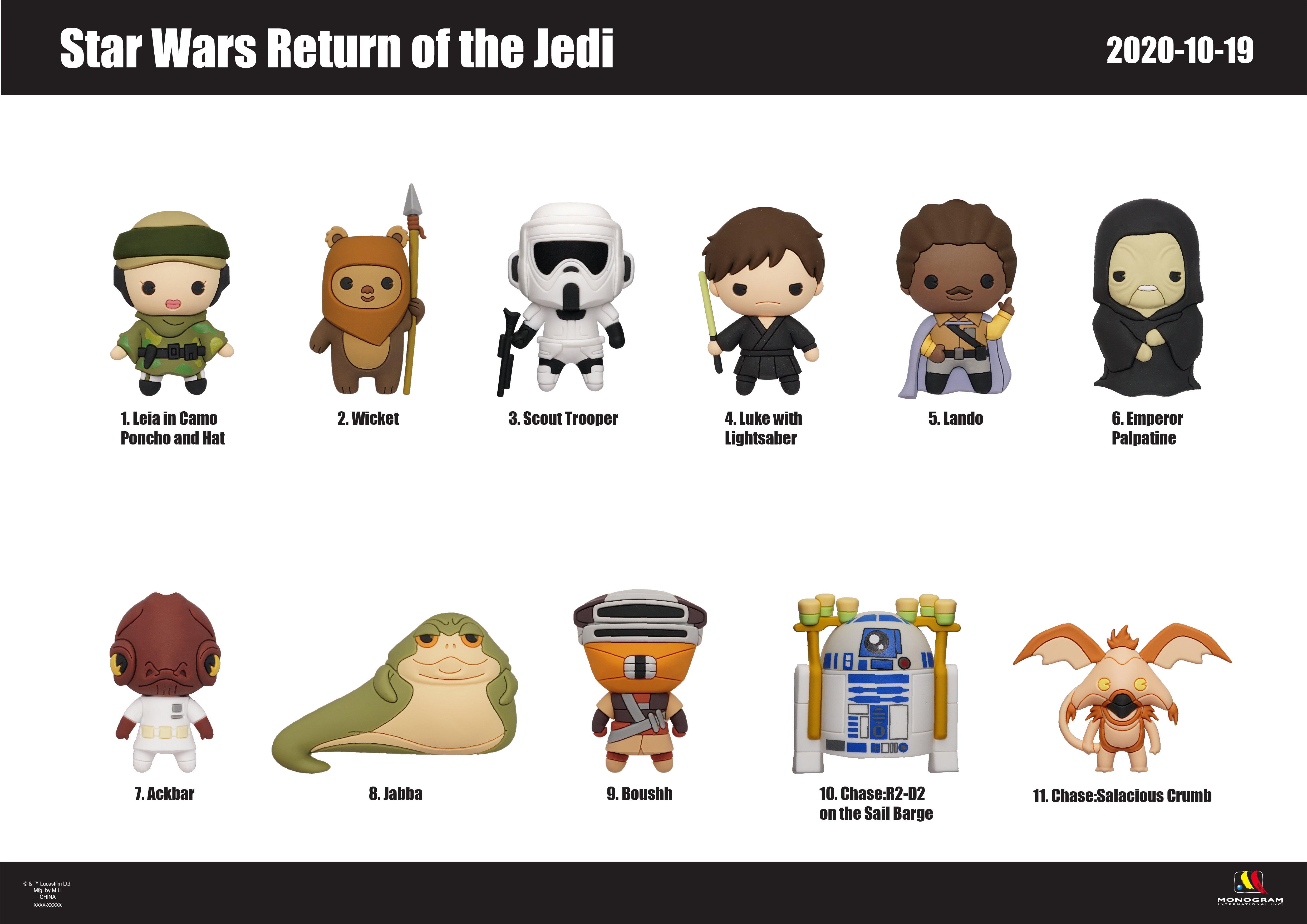 Download Star Wars Episode Vi Return Of The Jedi 3d Foam Character Blind Bag Bag Clip Gamestop