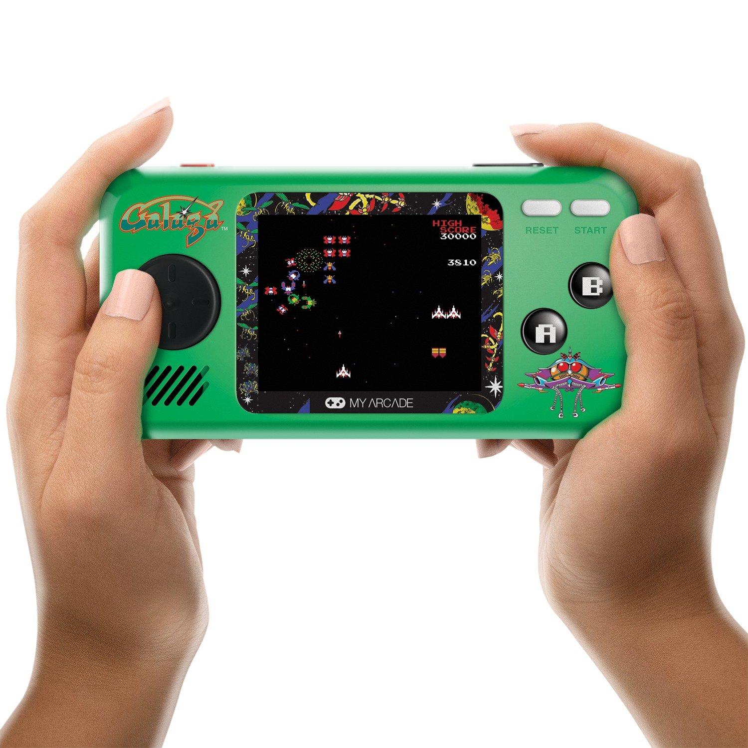 My Arcade Contra Pocket Player Handheld Portable Video Game System Galaga