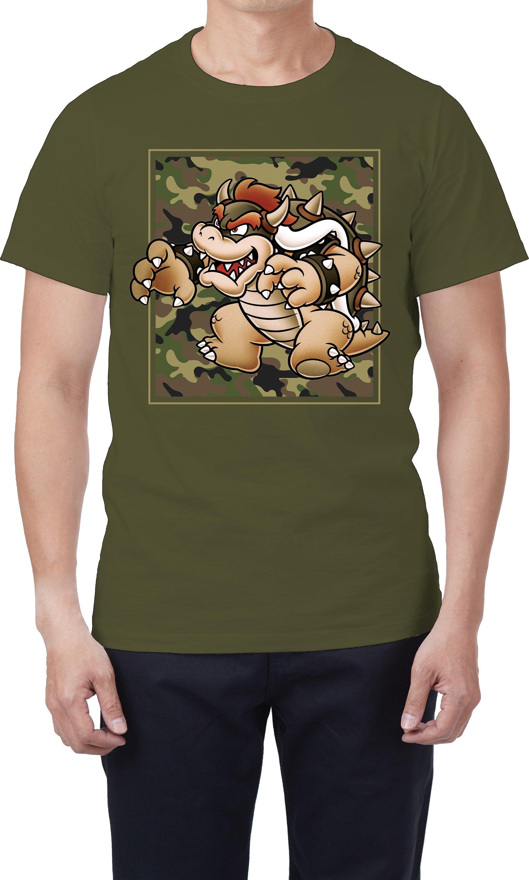 Geeknet Super Mario Bros. Bowser Camo T-Shirt GameStop Exclusive