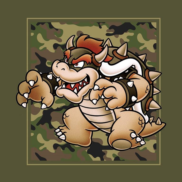 Geeknet Super Mario Bros. Bowser Camo T-Shirt GameStop Exclusive