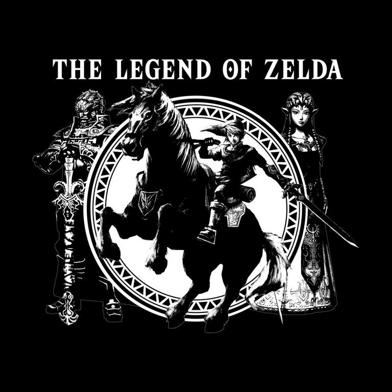 The Legend of Zelda Link /& Epona Girls Juniors Sublimation T-Shirt