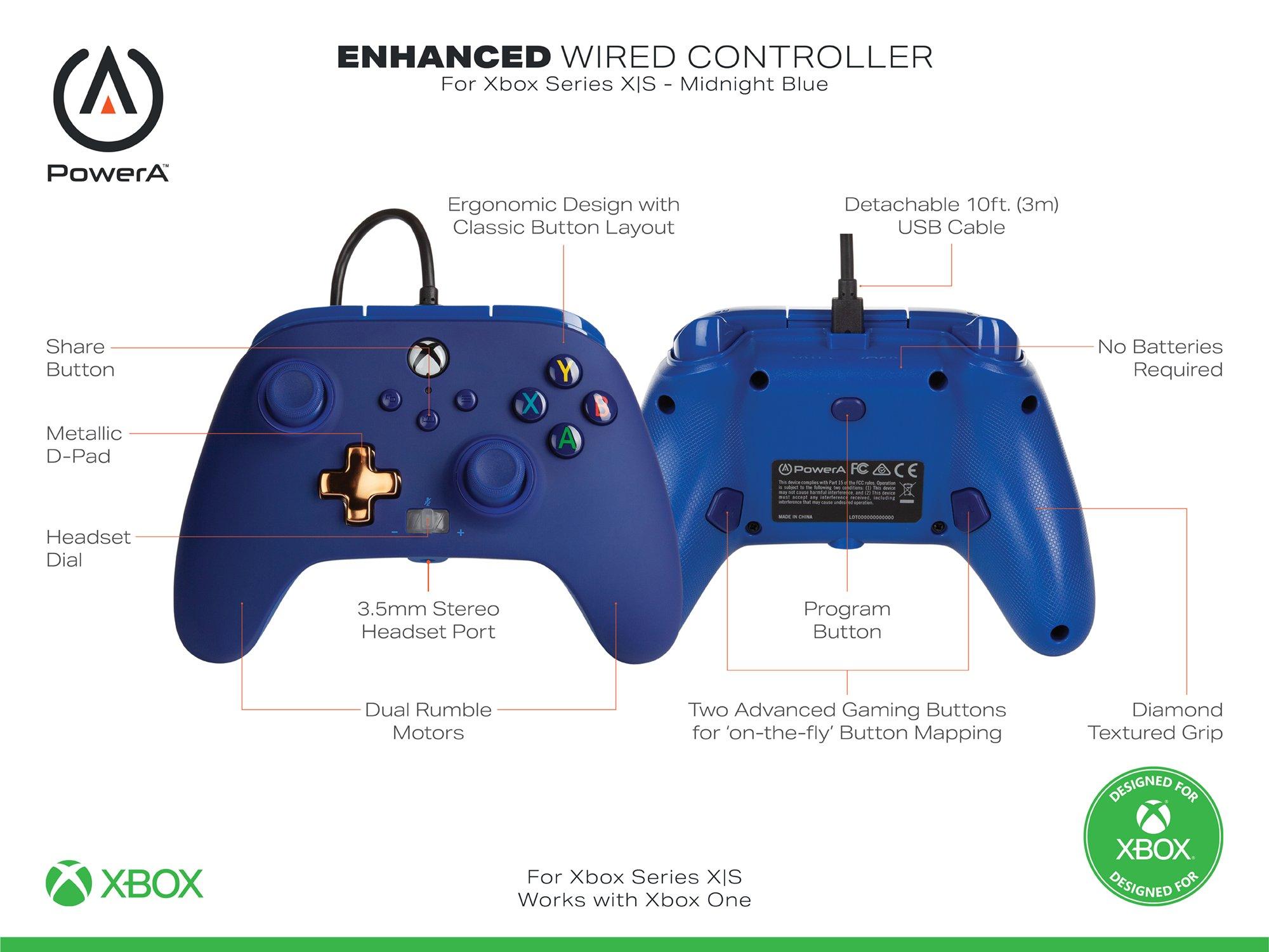 PowerA Enhanced Wired Controller for Xbox One Xbox Series X S