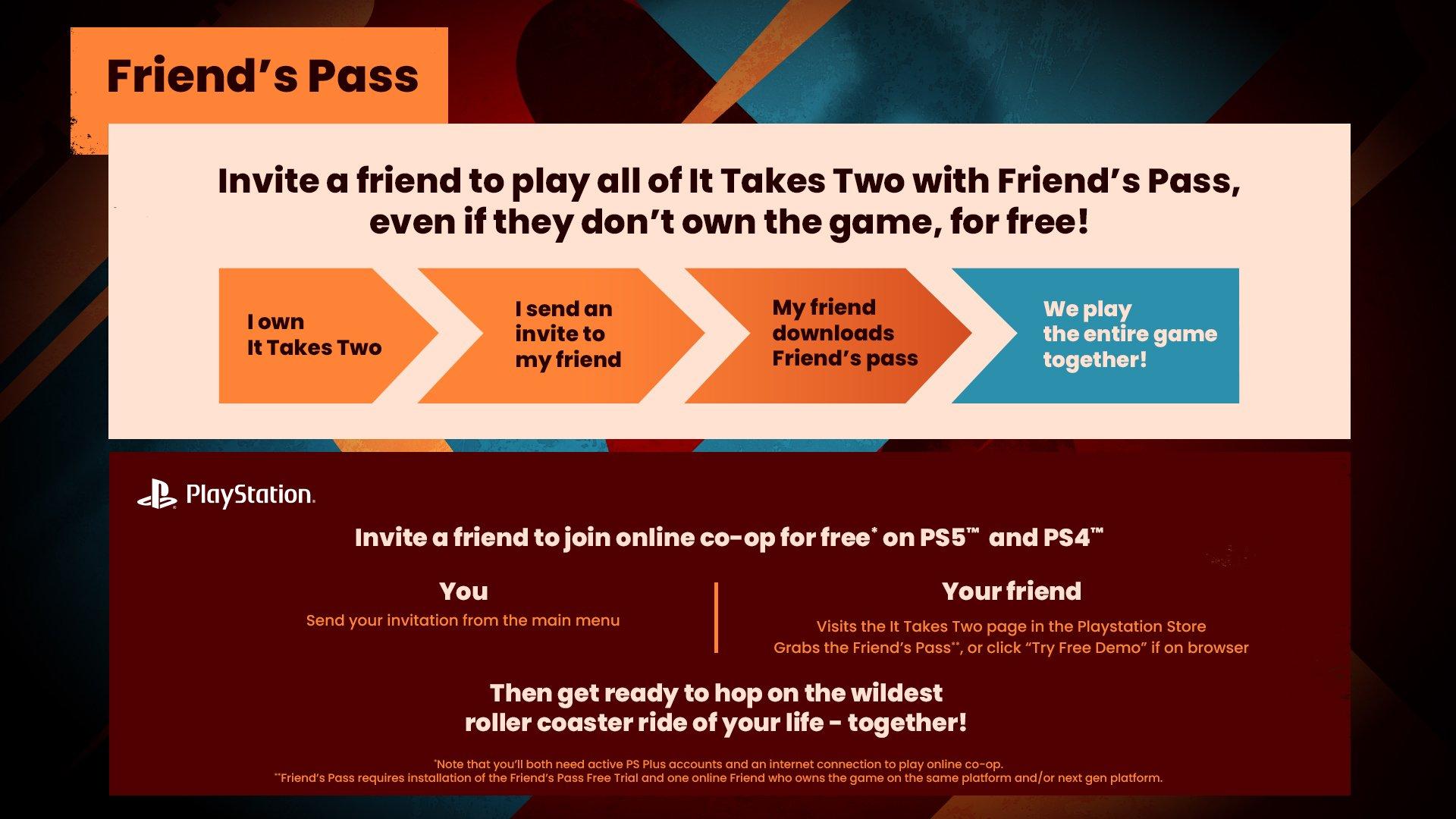 How to Get It Takes Two Friend's Pass on PS5™ and PS4™