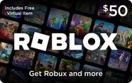 Roblox 50 Digital Gift Card Includes Exclusive Virtual Item 