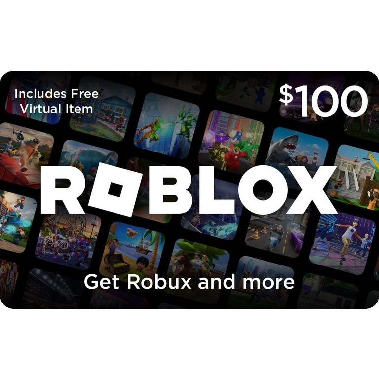 Roblox $100 Digital Gift Card [Includes Exclusive Virtual Item], Universal