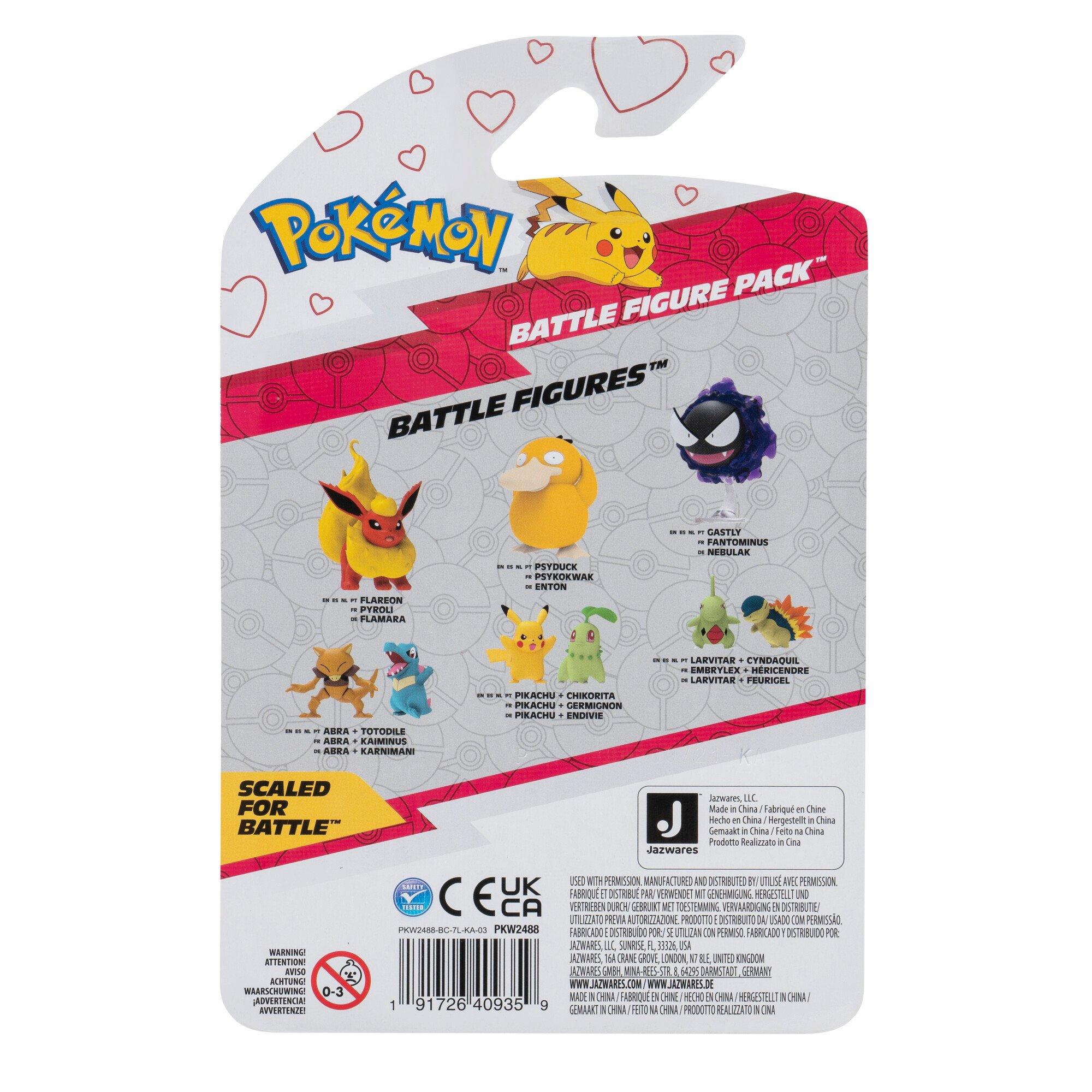 Pokemon Valentine&#39;s 2-in Battle Figure 2-Pack - Pikachu and Teddiursa