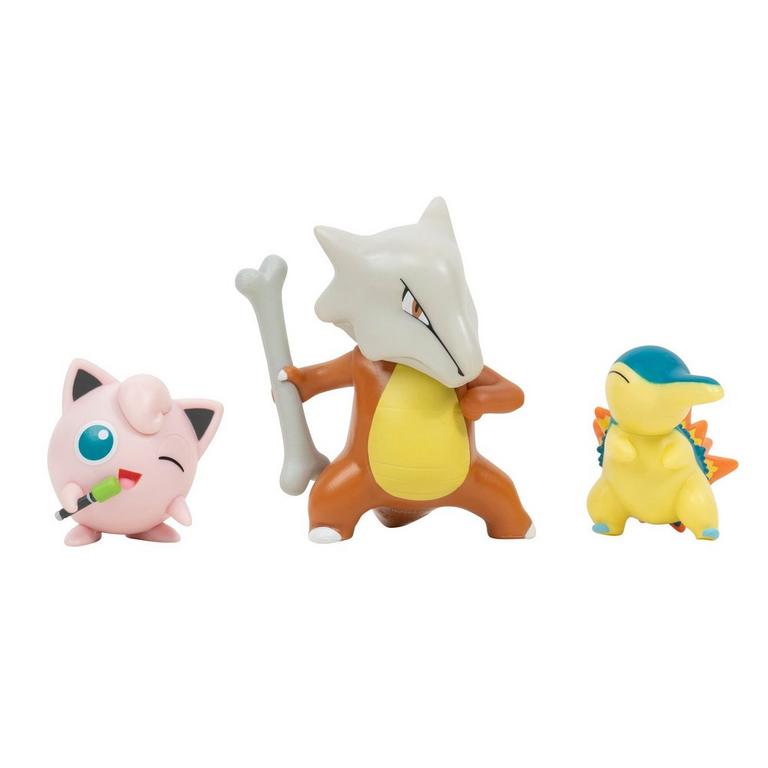 Pokemon 2-in Battle Action Figure Set 3-Pack - Cyndaquil, Jigglypuff,  Marowak | GameStop