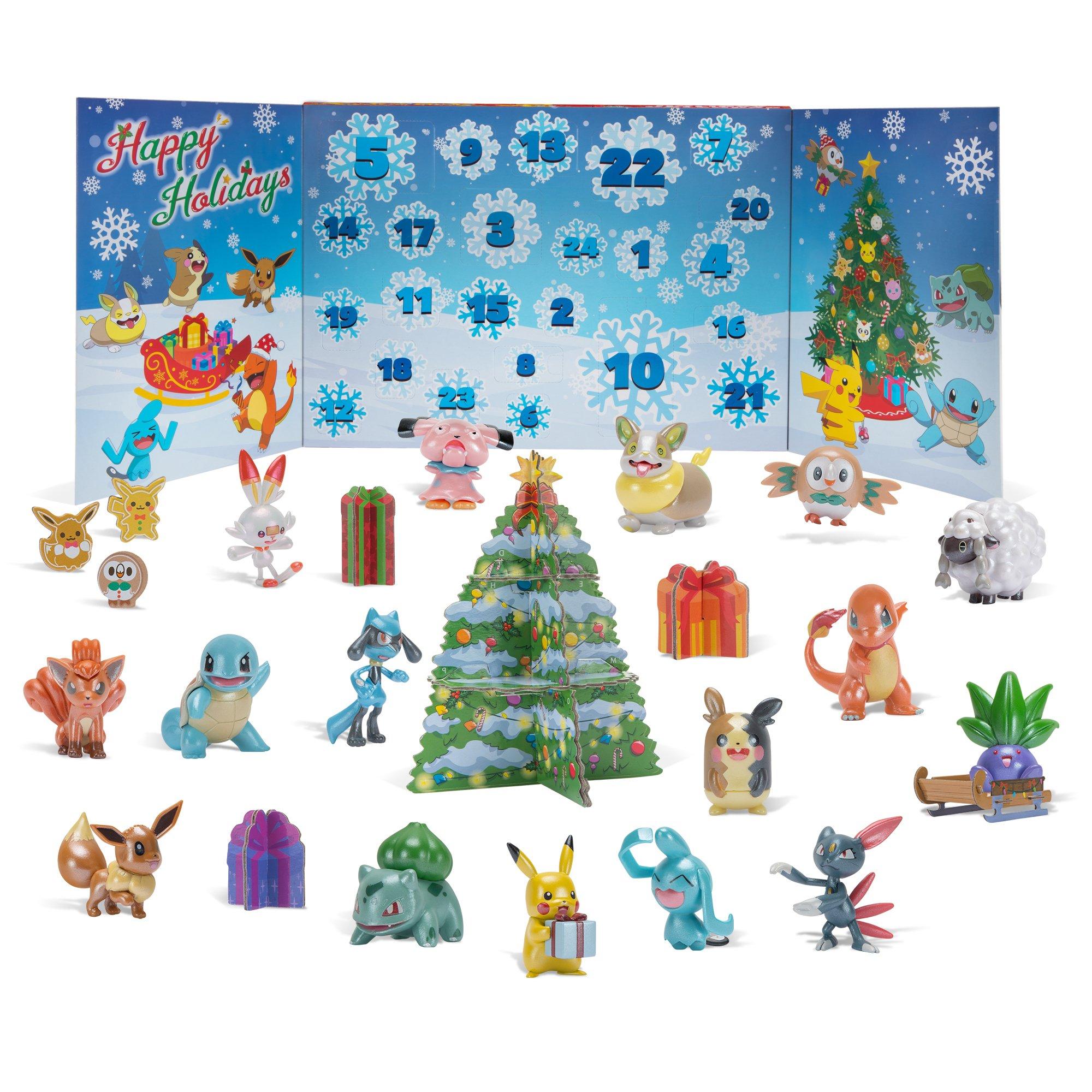 Pokemon 24 Battle Figure Pack 2025 Holiday Advent Calendar