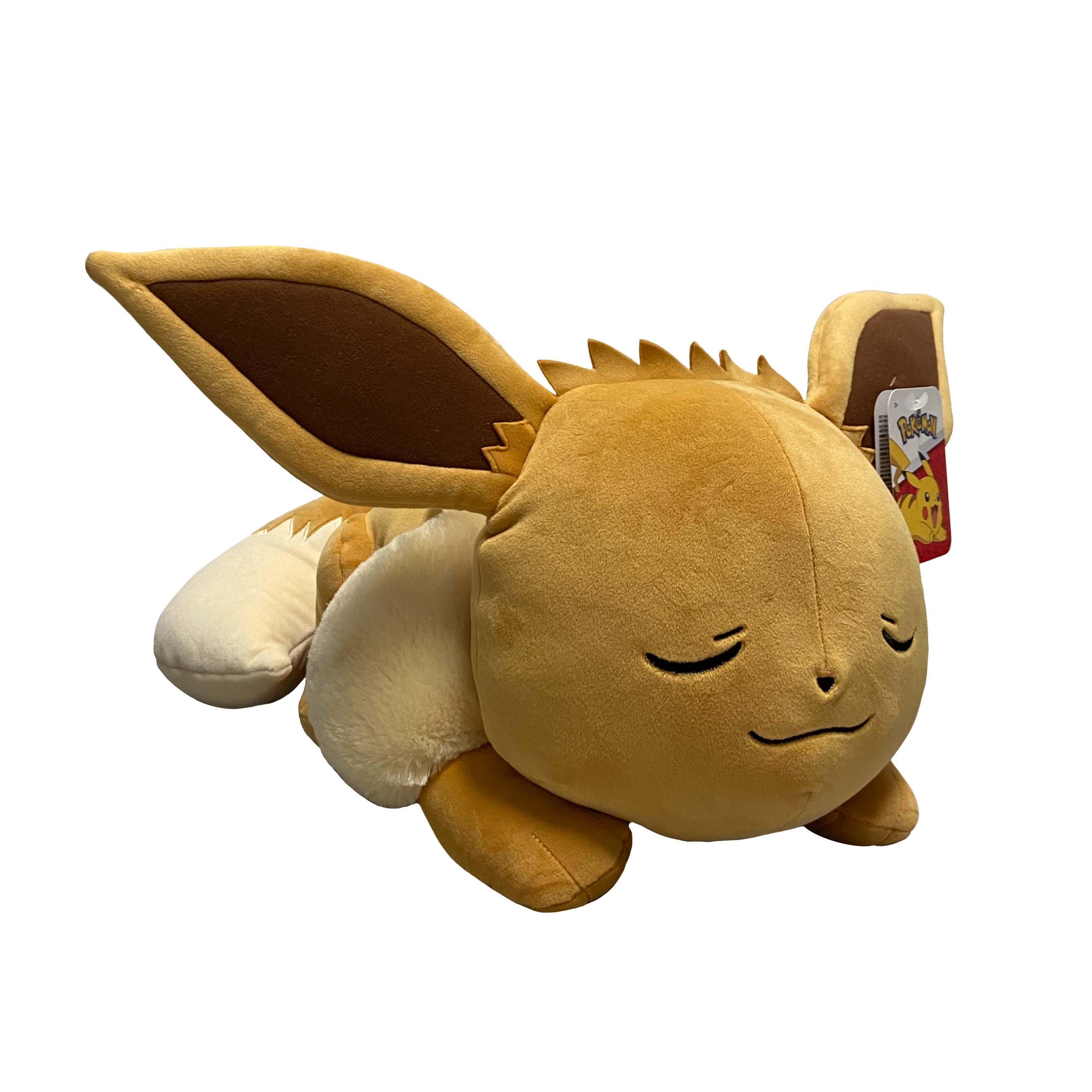 Jazwares Pokemon Eevee Sleeping 18-in Plush