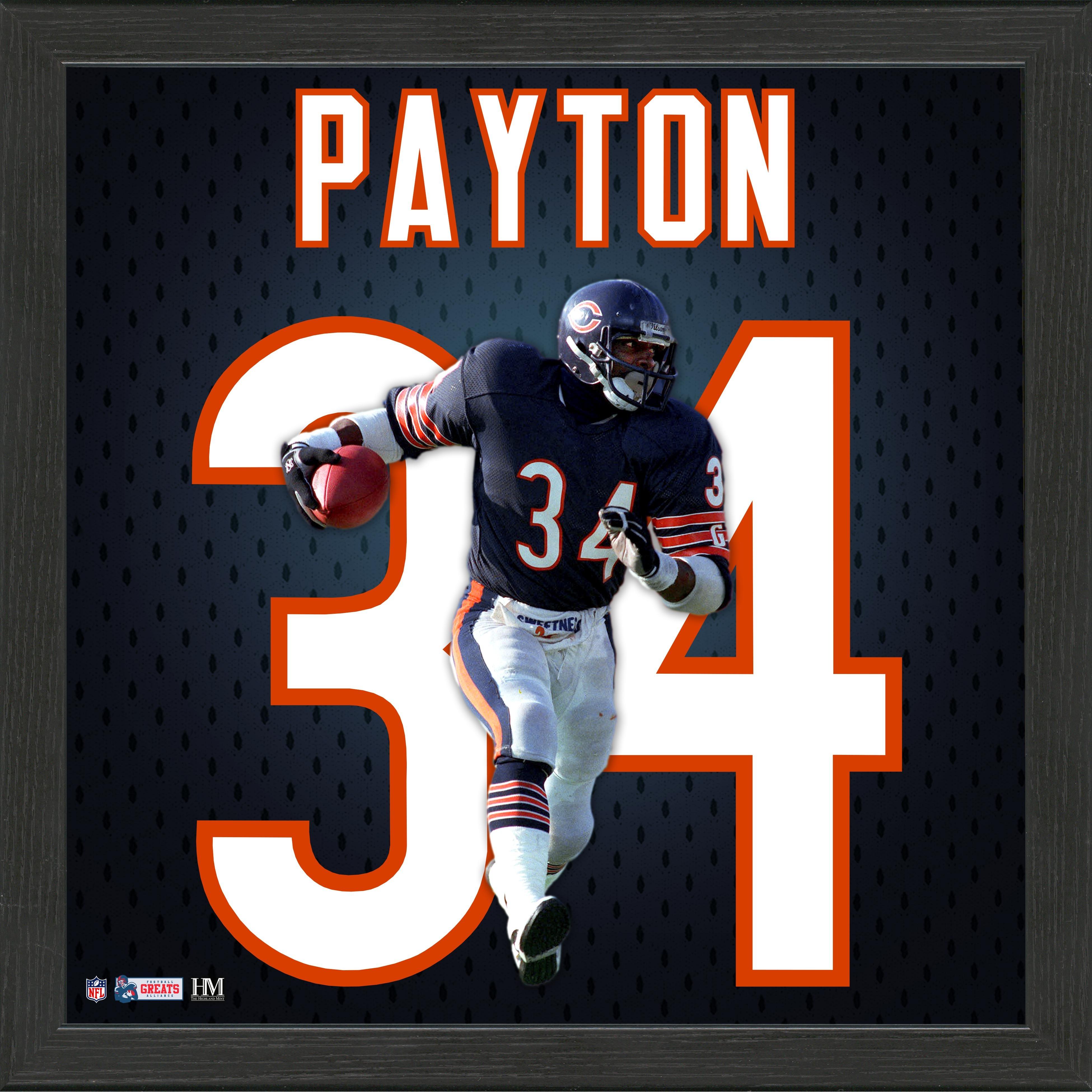 walter payton signed jersey