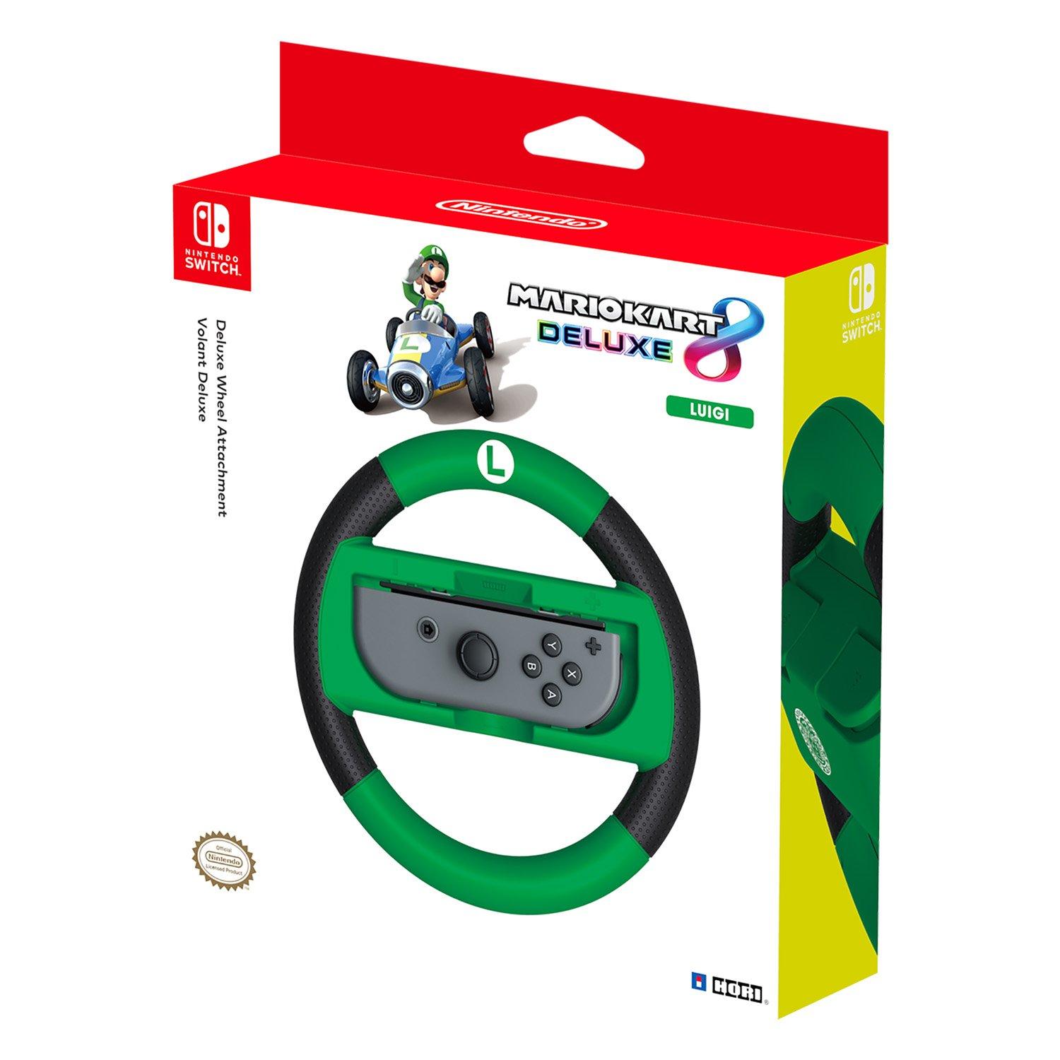 Hori Deluxe Racing Wheel For Nintendo Switch Mario Kart 8 5384