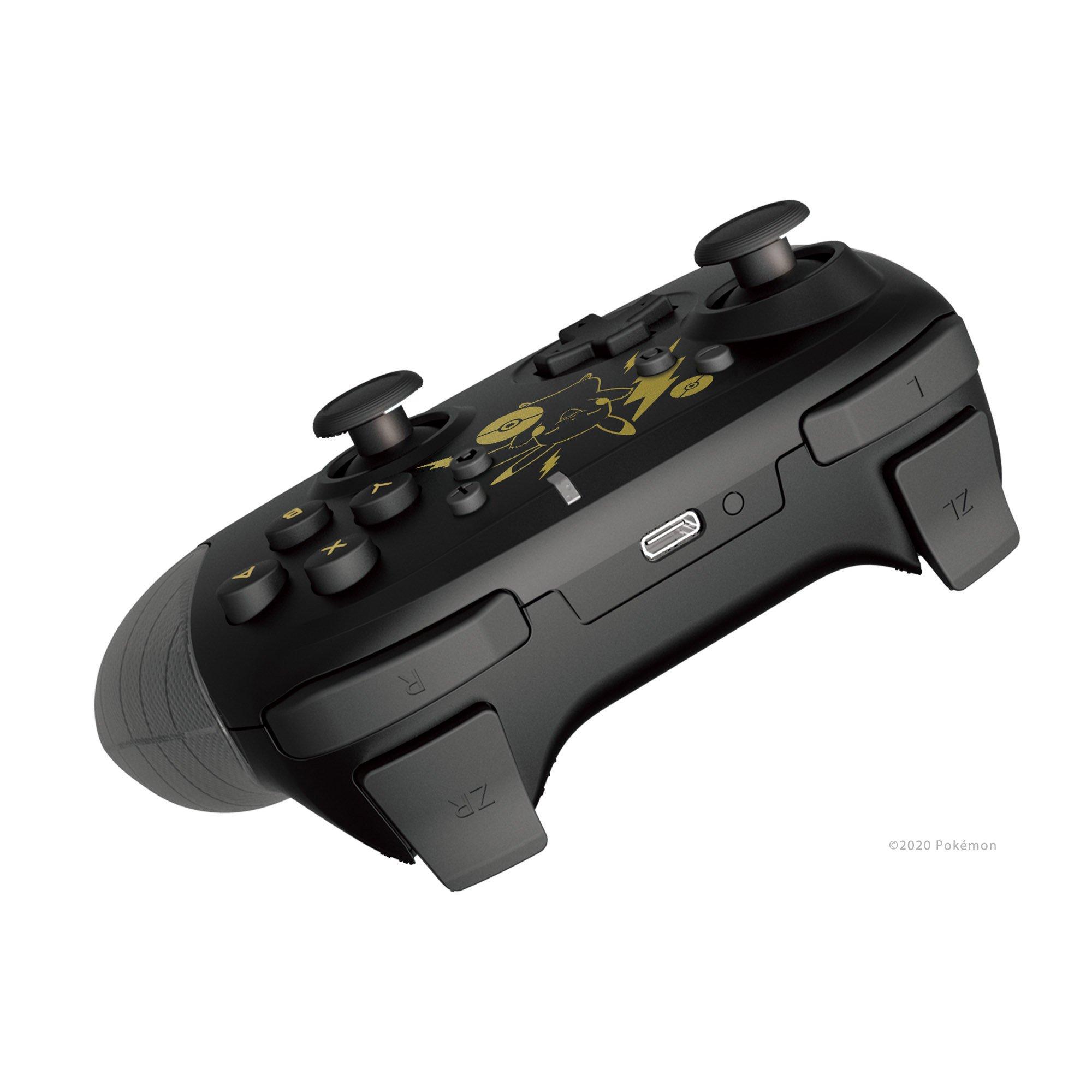 list item 3 of 4 HORIPAD Wireless Controller for Nintendo Switch Pikachu Black and Gold