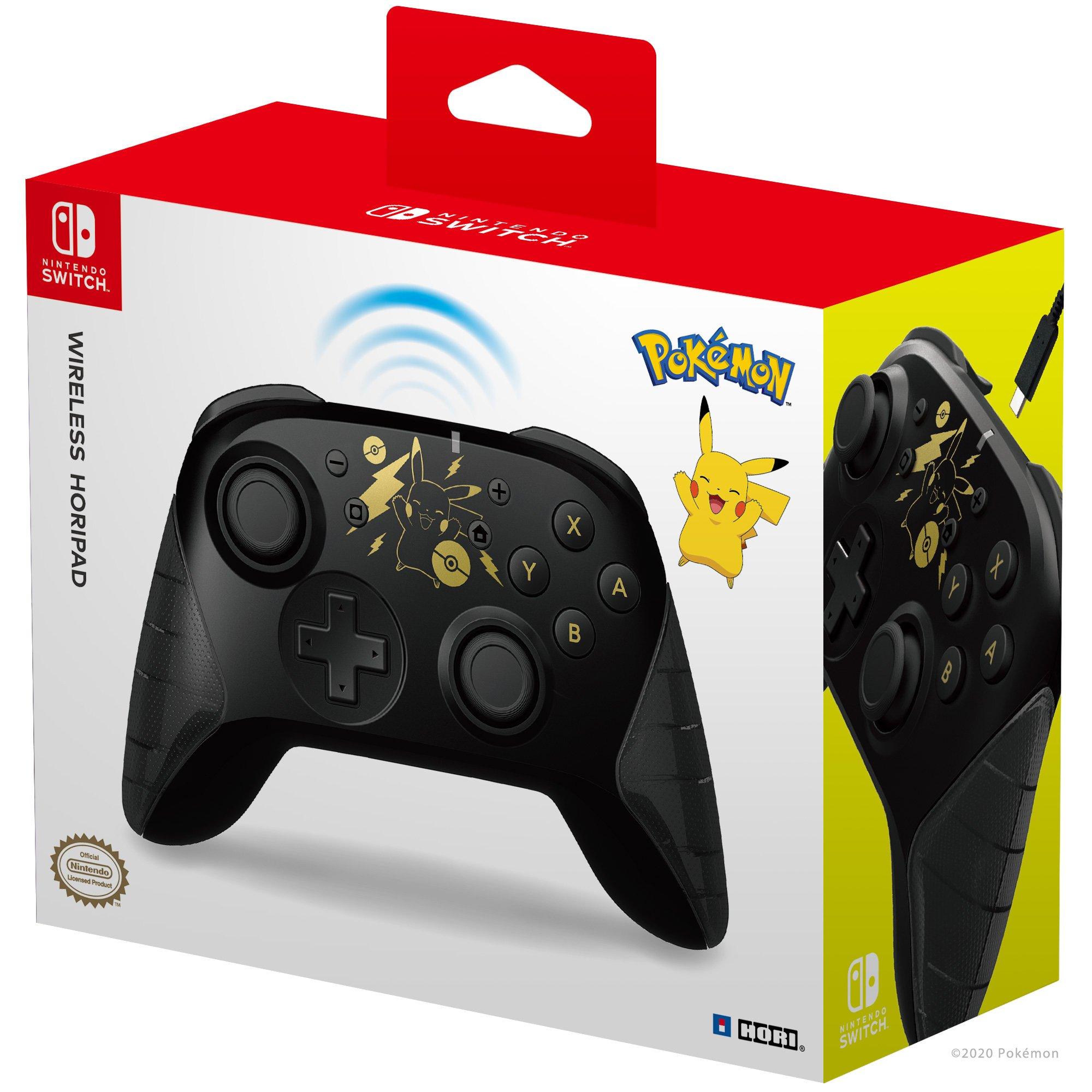 list item 4 of 4 HORIPAD Wireless Controller for Nintendo Switch Pikachu Black and Gold