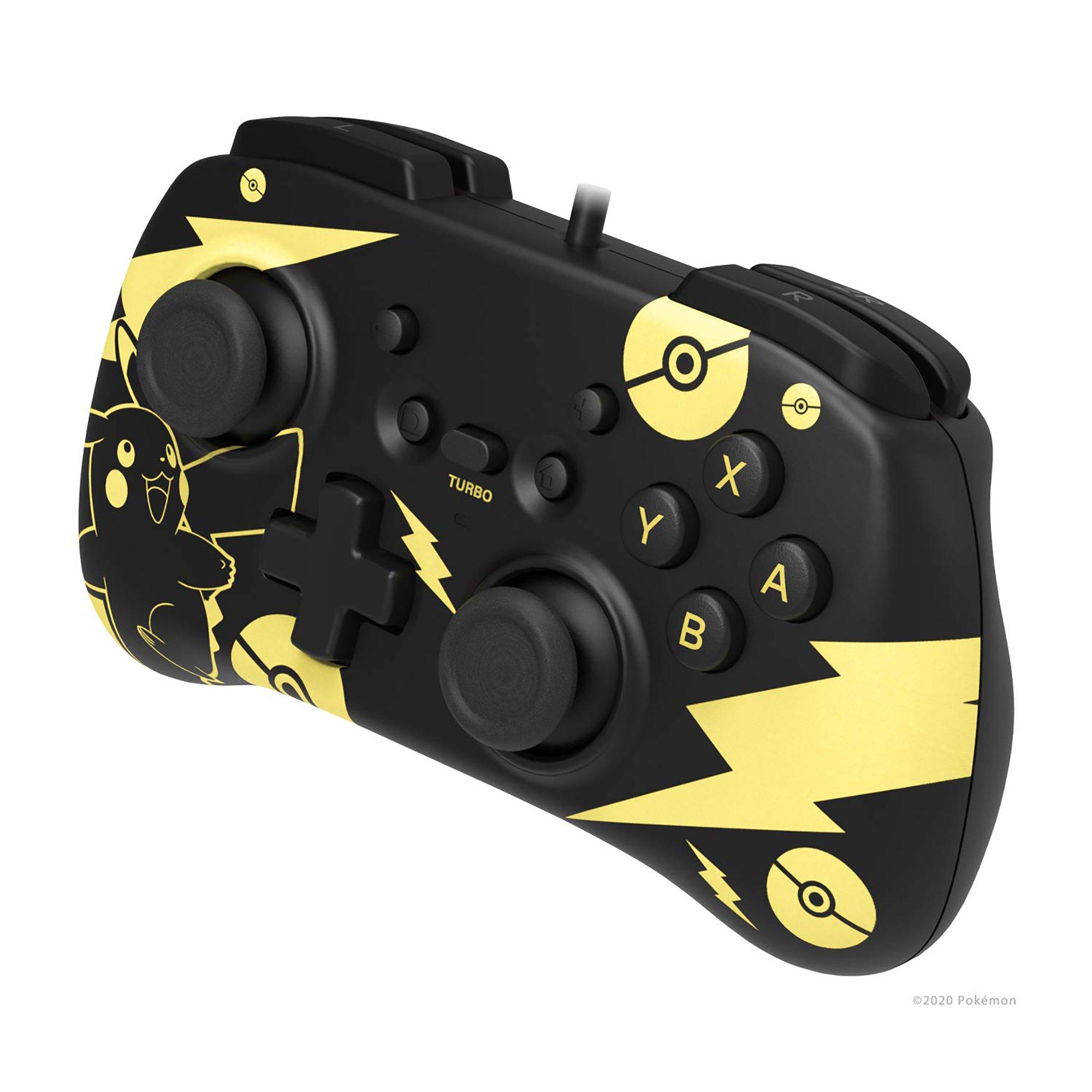 HORIPAD mini Wired Controller for Nintendo Switch Pikachu Black and Gold