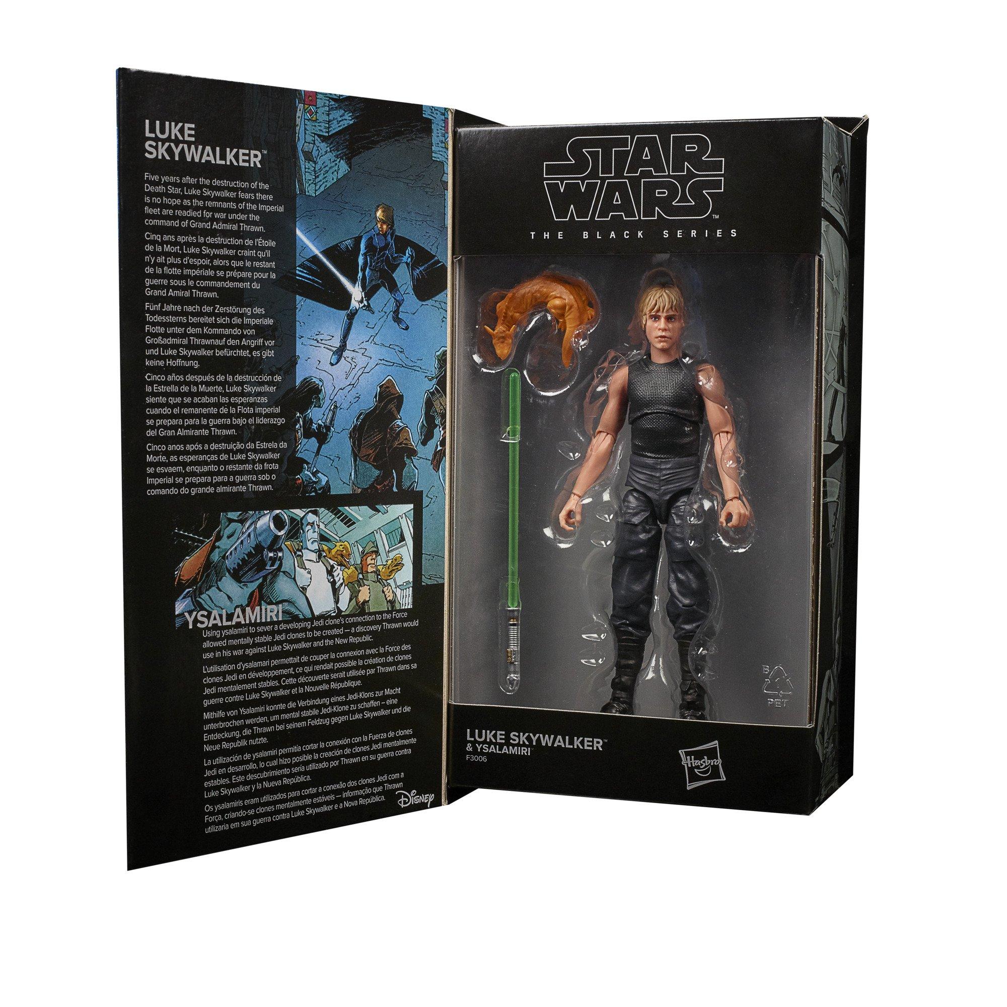 Hasbro Star Wars: The Black Series Luke Skywalker with Ysalamiri Lucasfilm  50th Anniversary 6-in Action