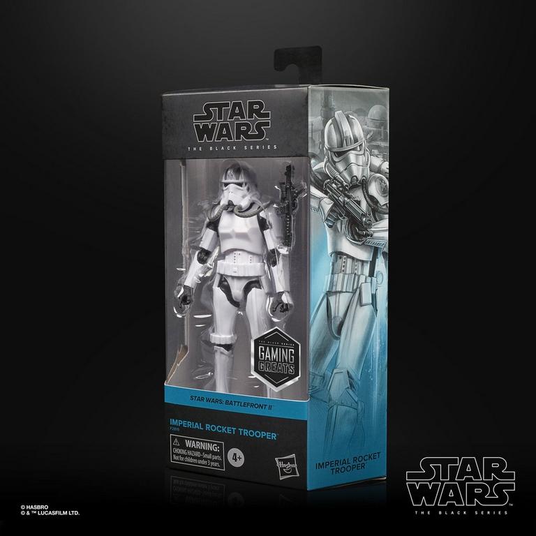 Gamestop exc Star Wars Black Series Imperial Jumptrooper Figure Rocket Trooper 