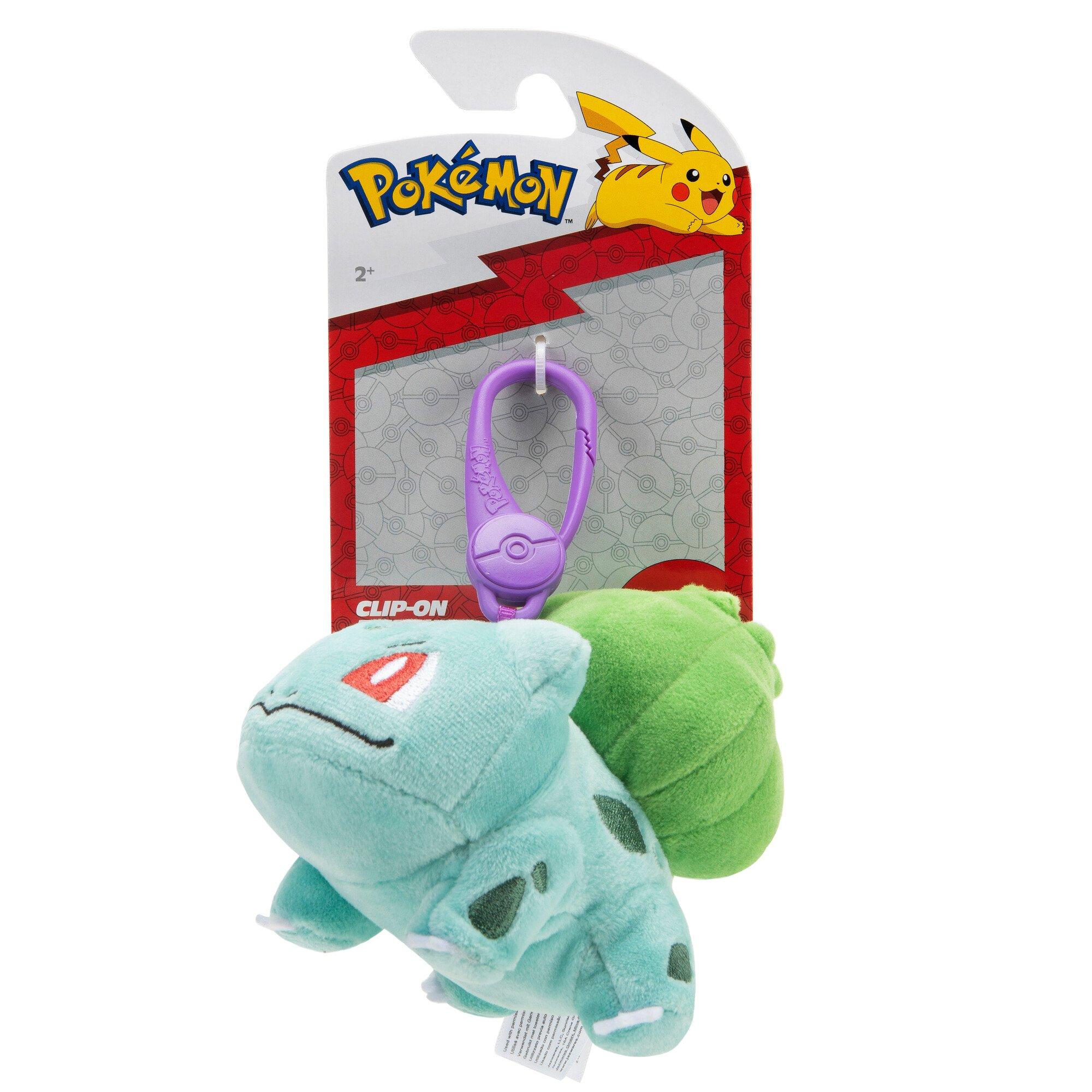 Jazwares Pokemon Clip-On Bulbasaur 3.5-in Plush | GameStop