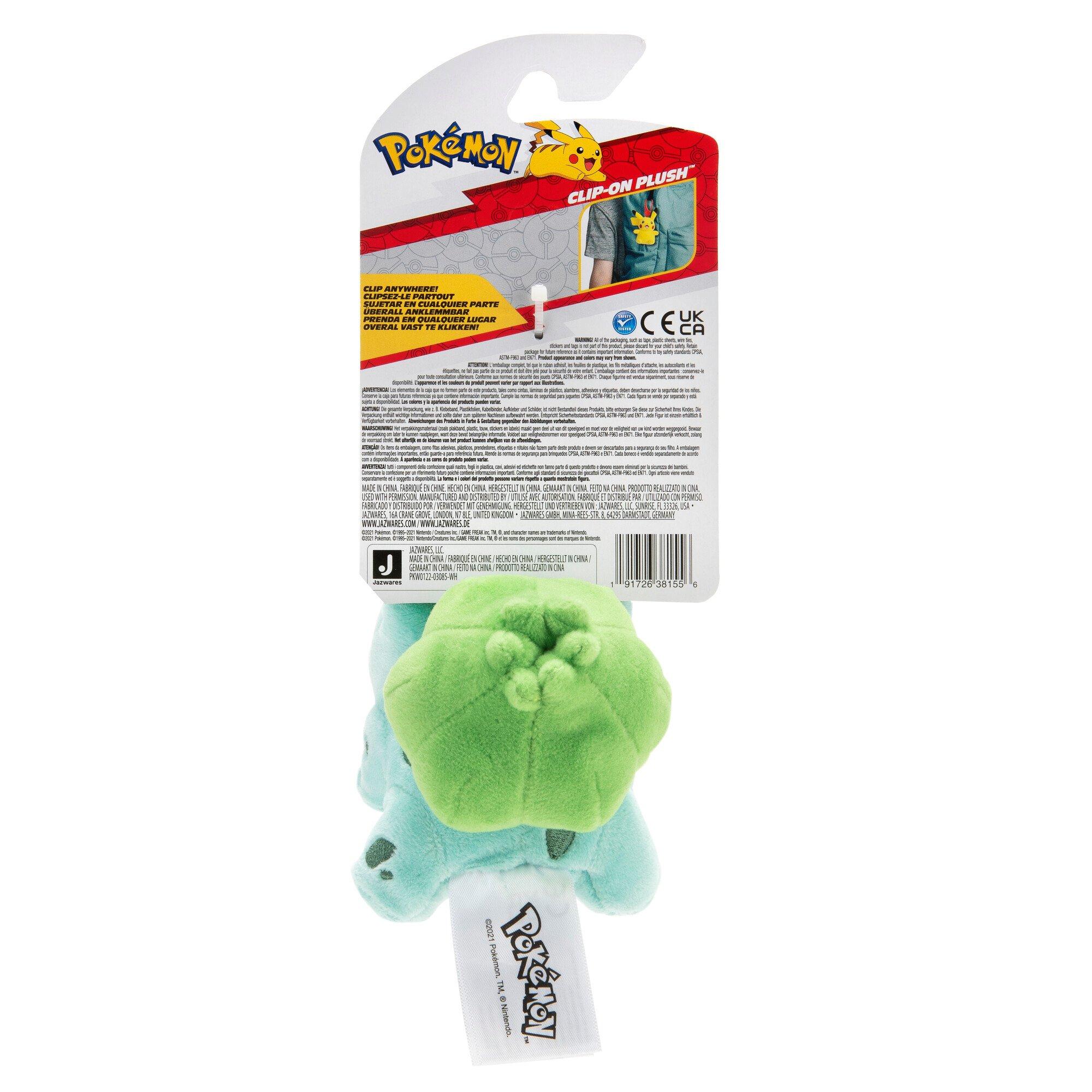 Pokemon 3.5 Clip-On Plush: Bulbasaur