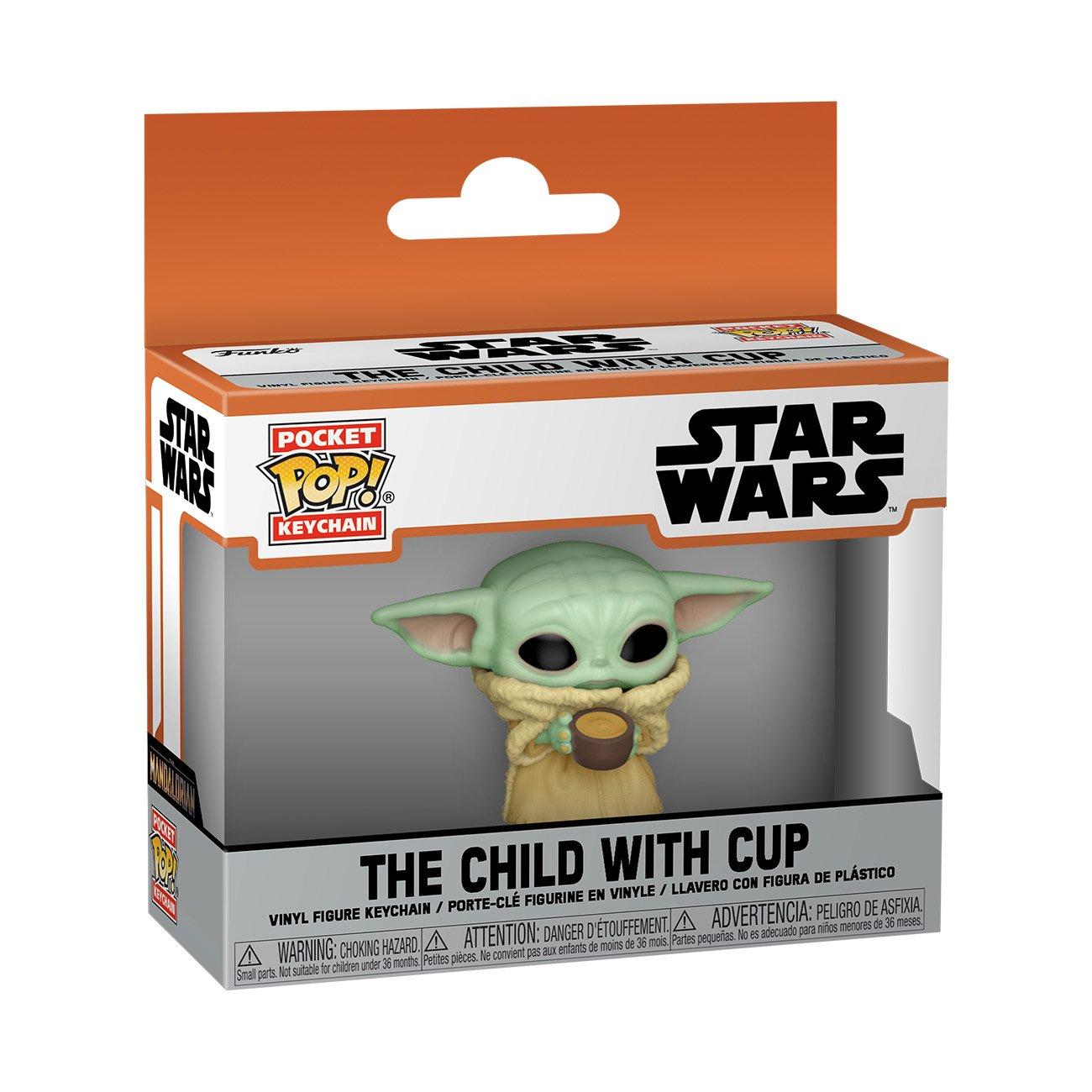 funko mandalorian with cup