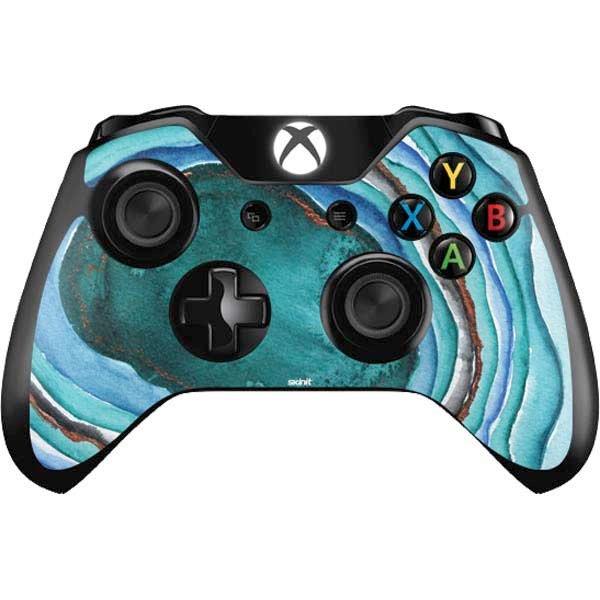 Geode Turquoise Watercolor Controller Skin For Xbox One Xbox One Gamestop