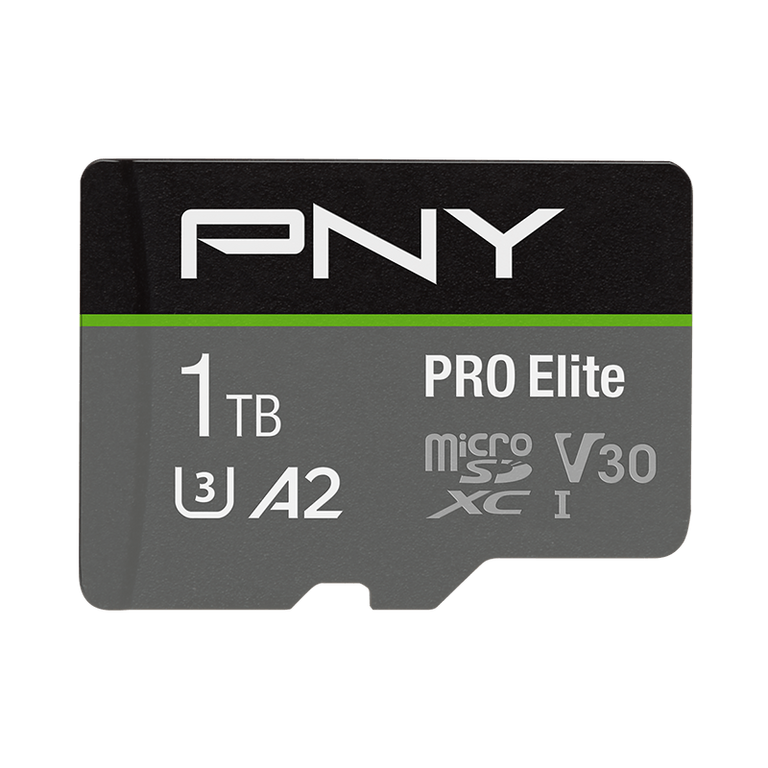 PNY 1TB PRO Elite Class 10 U3 V30 microSDXC Flash Memory Card P-SDU1TBV32100PRO-GE