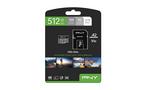 PNY PRO Elite Class 10 U3 V30 microSDXC Flash Memory Card 512GB P-SDUX512U3100PRO-GE