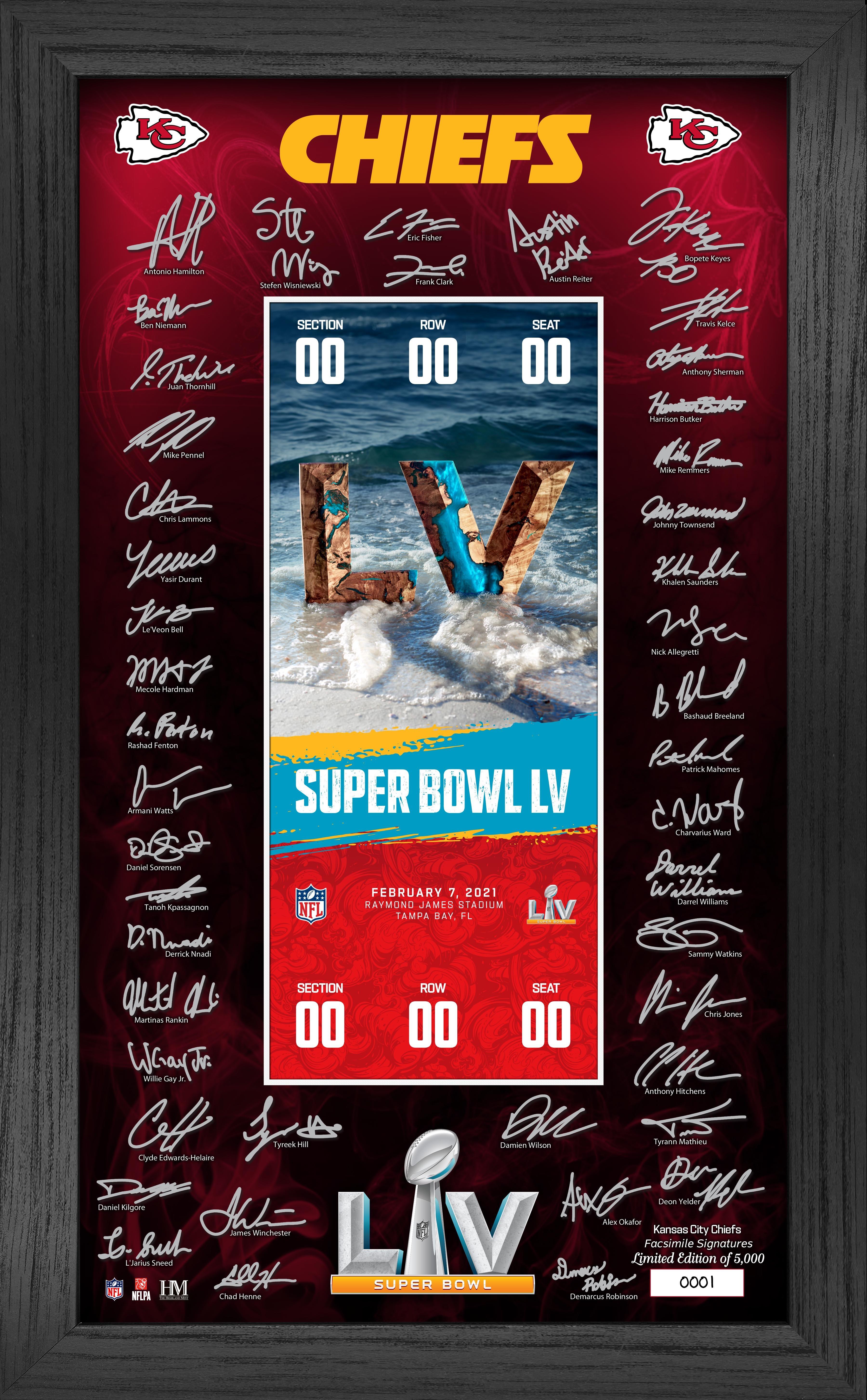 Highland Mint Super Bowl LVII Champions Kansas City Chiefs Deluxe Gold Coin  and Ticket Collection