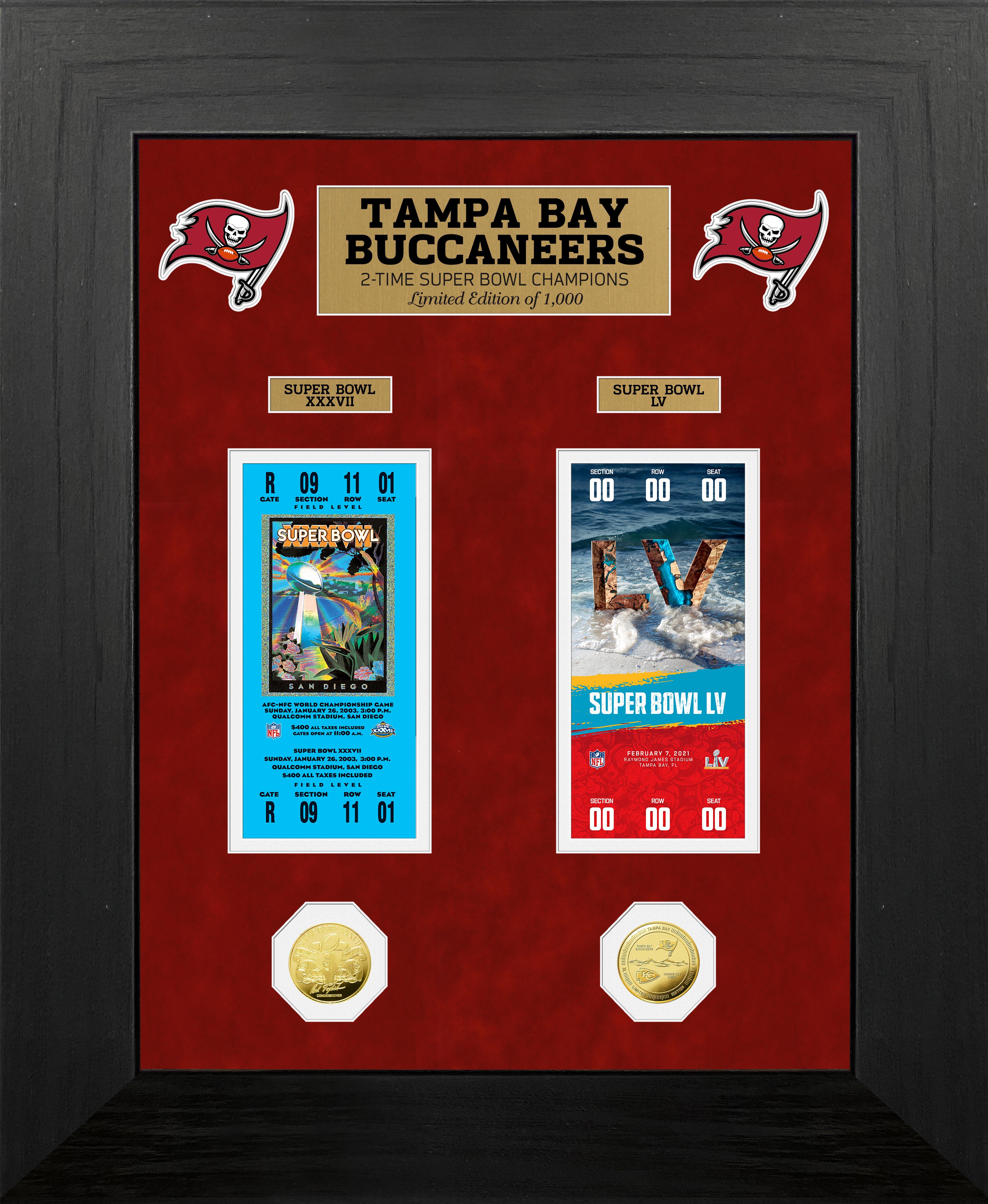 NFL 2022 Super Bowl Champions Ticket Frames