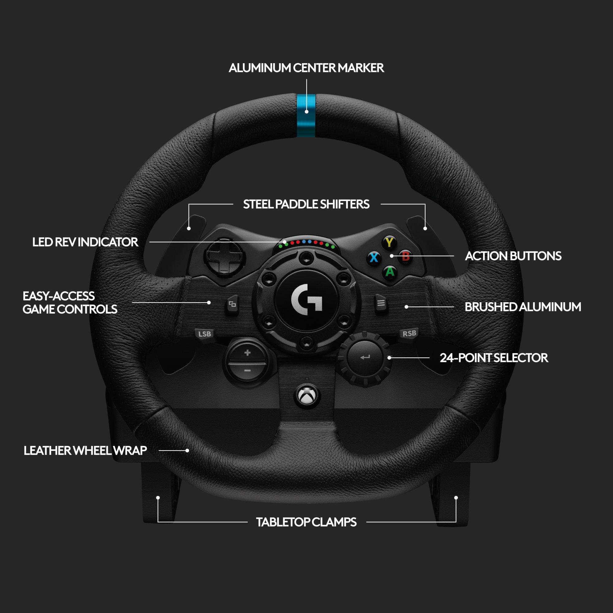 Xbox steering wheel and pedals