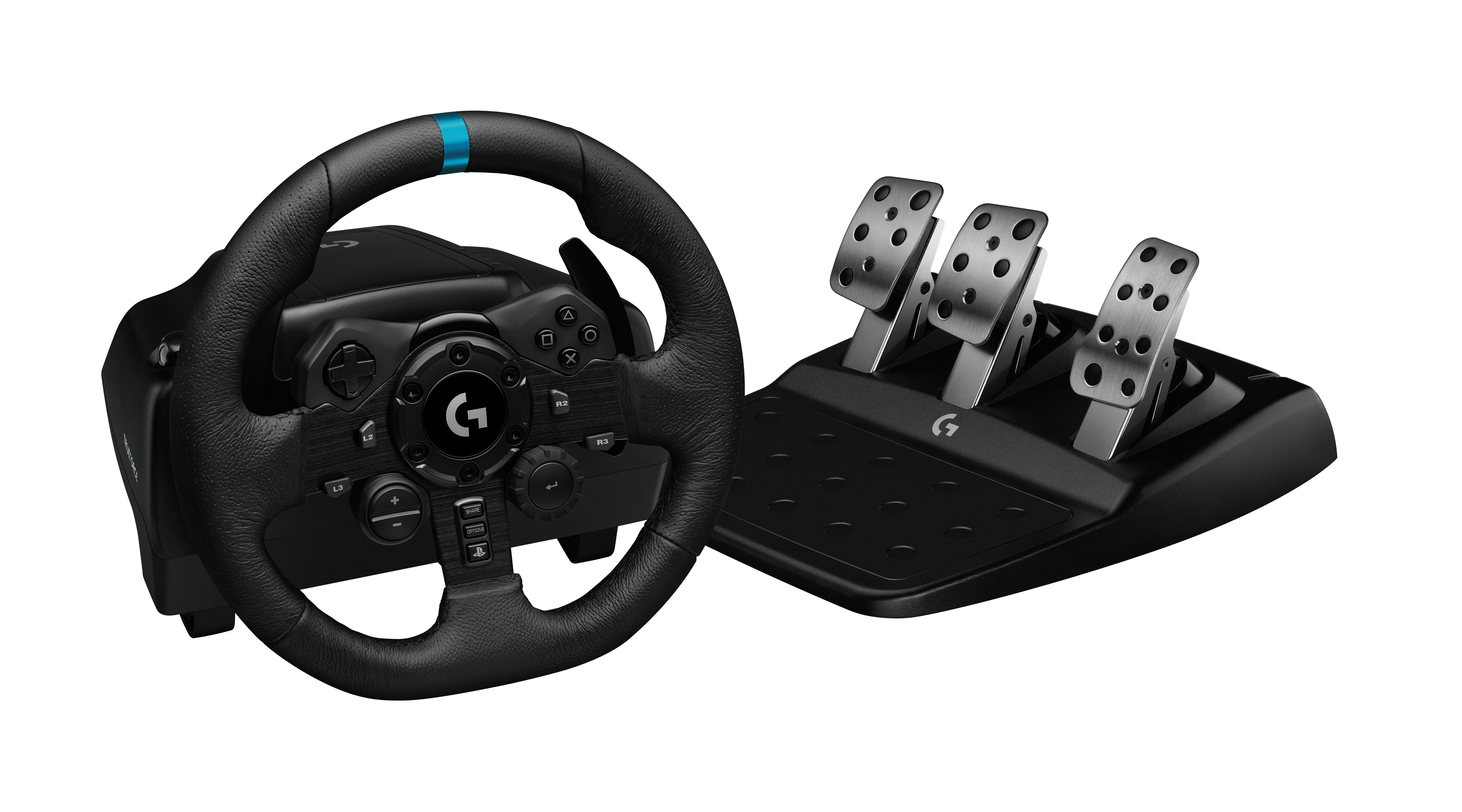 Logitech G923 TRUEFORCE Racing Wheel and Pedals for PlayStation 5