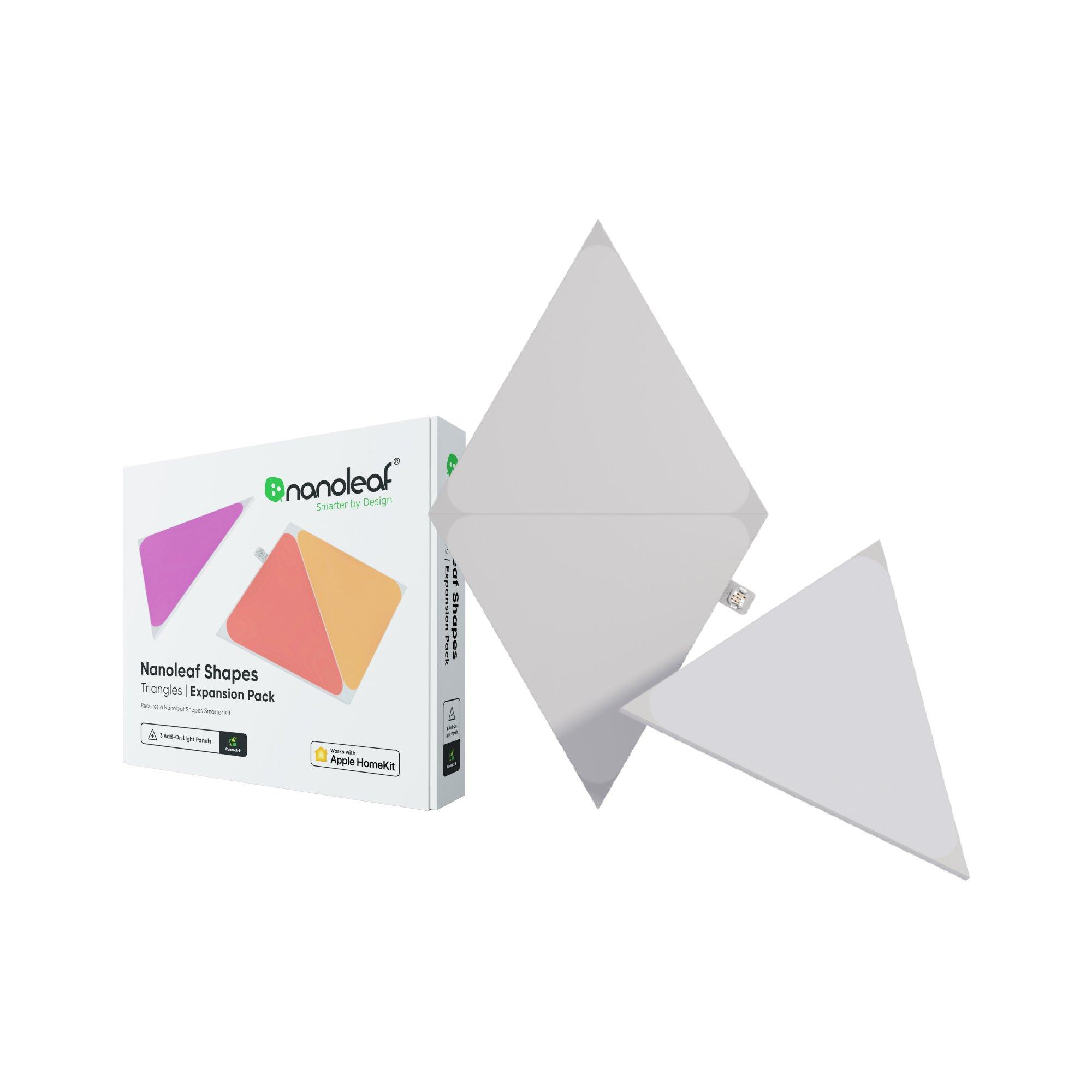 Legeme Beskatning håndled Nanoleaf Light Panels Shapes Triangles Expansion Pack 3 Pack | GameStop
