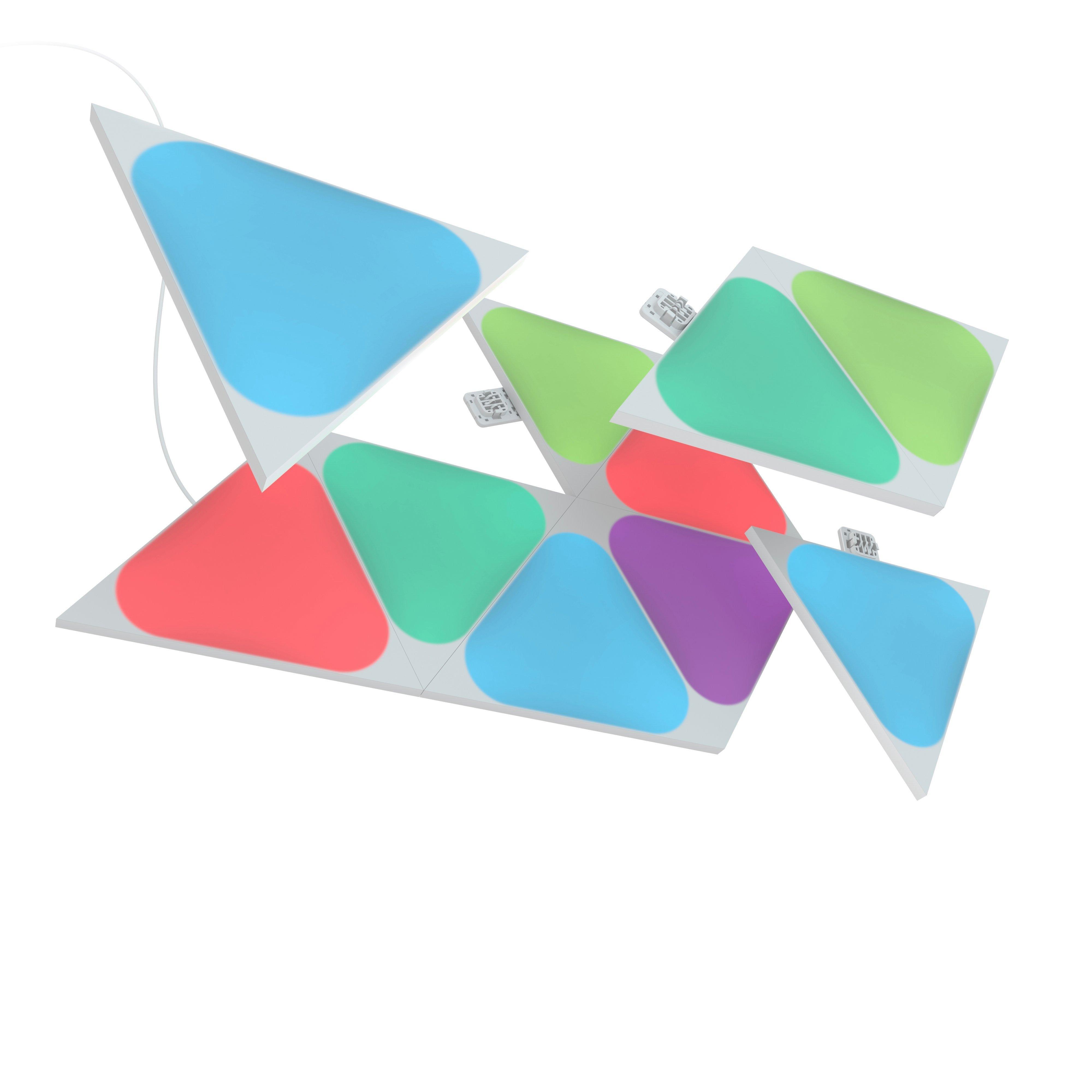 Nanoleaf Light Panels Shapes Mini Triangles Expansion Pack 10 Pack