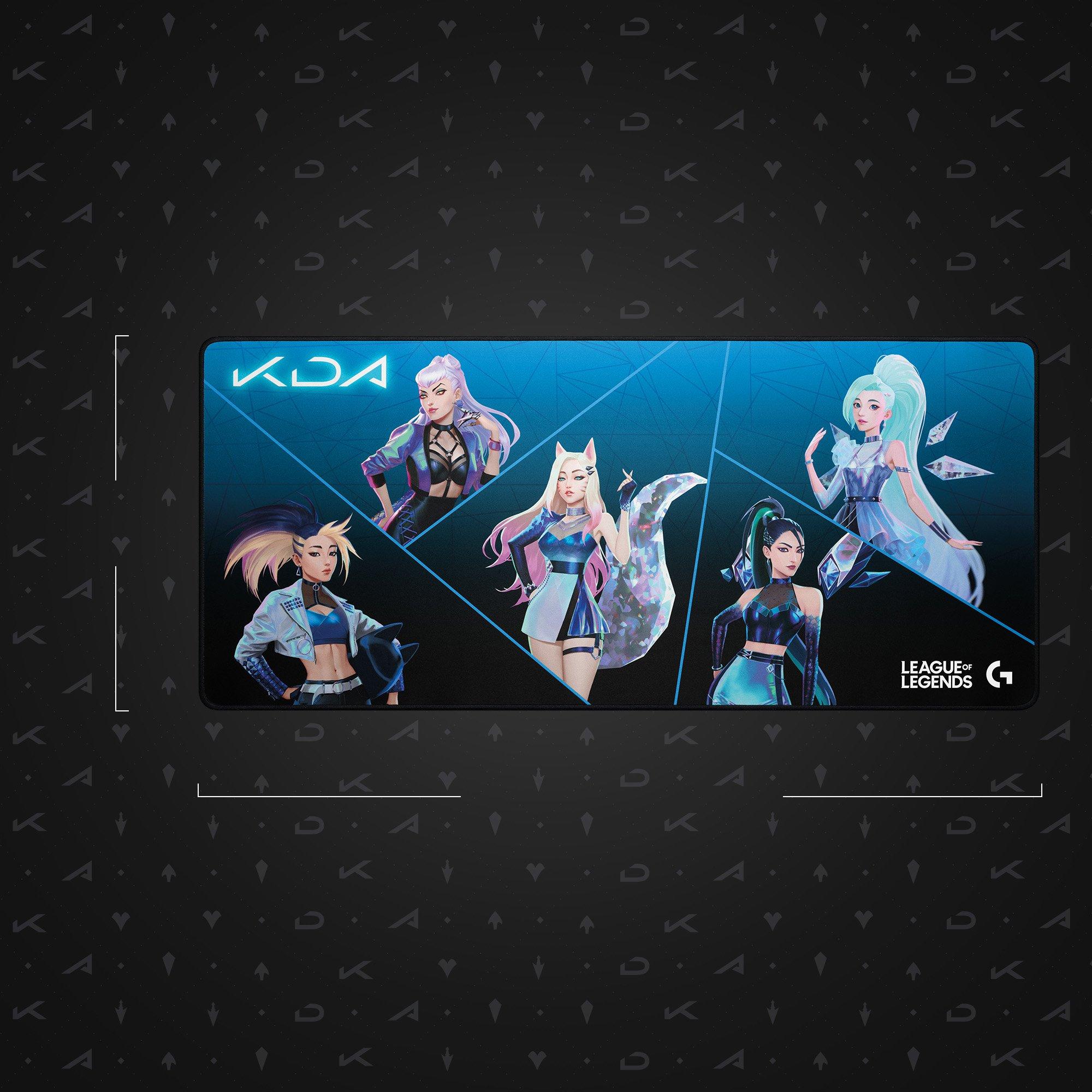 list item 5 of 6 Logitech League of Legends K/DA G840 XL Gaming Mouse Pad