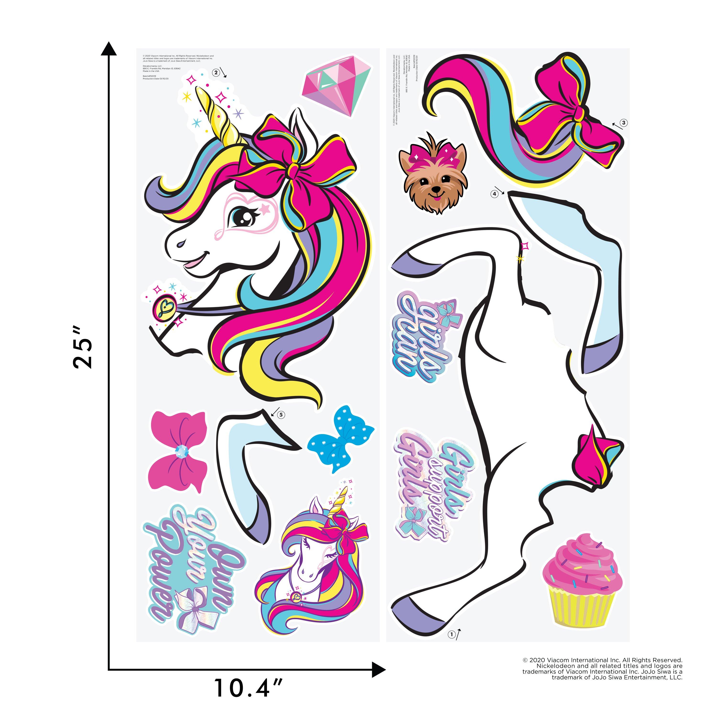 JoJo Siwa Unicorn Wall Decal GameStop