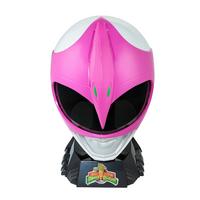 list item 3 of 17 Hasbro Mighty Morphin Power Rangers Pink Ranger Replica Helmet with Display Stand GameStop Exclusive