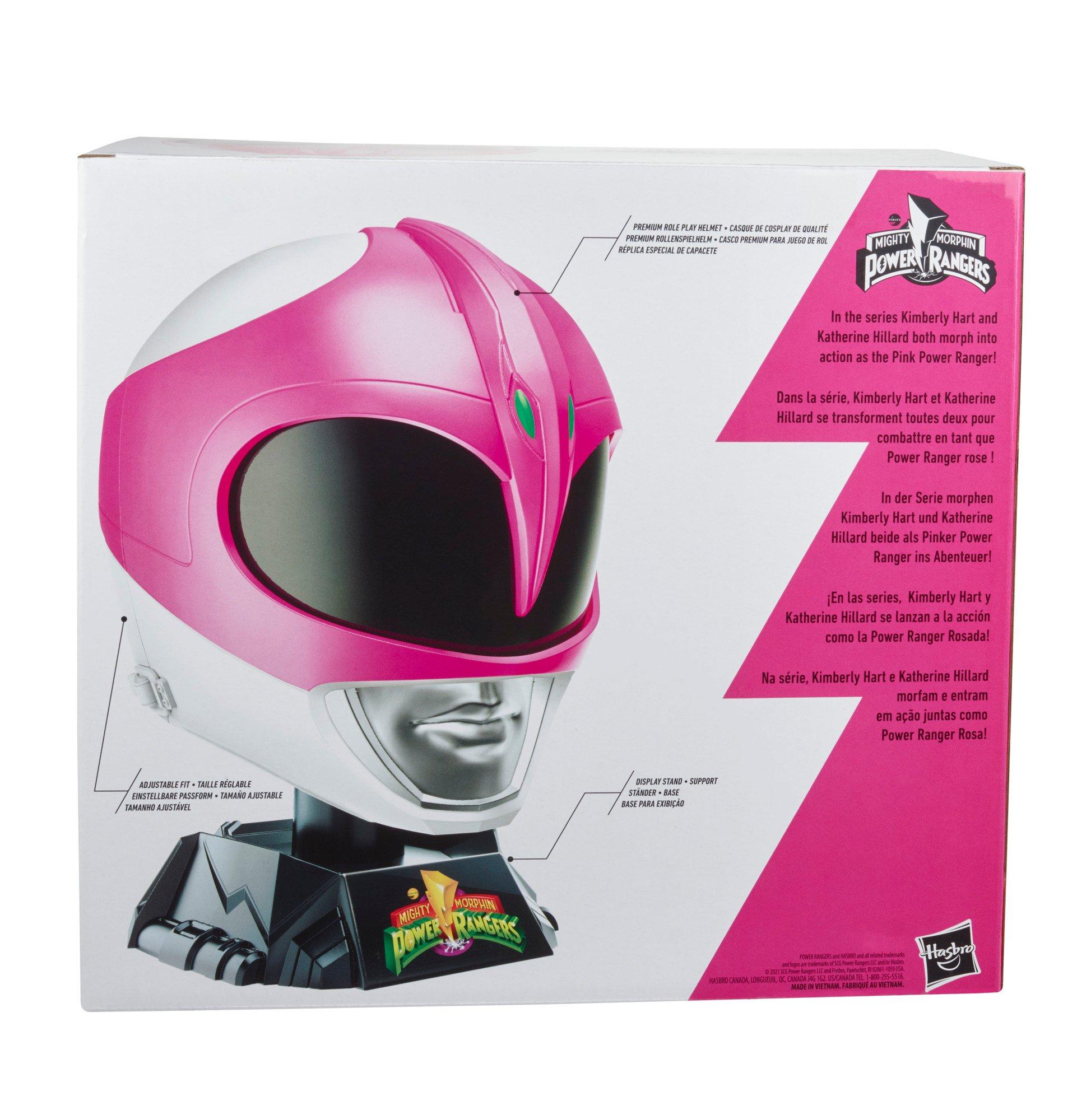 Hasbro Mighty Morphin Power Rangers Pink Ranger Replica Helmet With Display Stand Gamestop Exclusive 