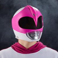 list item 7 of 17 Hasbro Mighty Morphin Power Rangers Pink Ranger Replica Helmet with Display Stand GameStop Exclusive